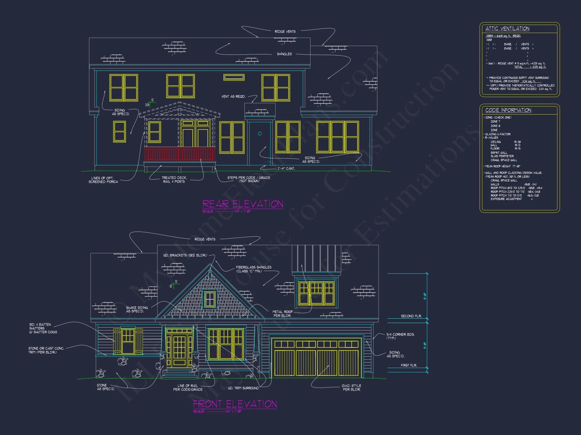 Custom house Plans with Floor Plan Designs and CAD Details
