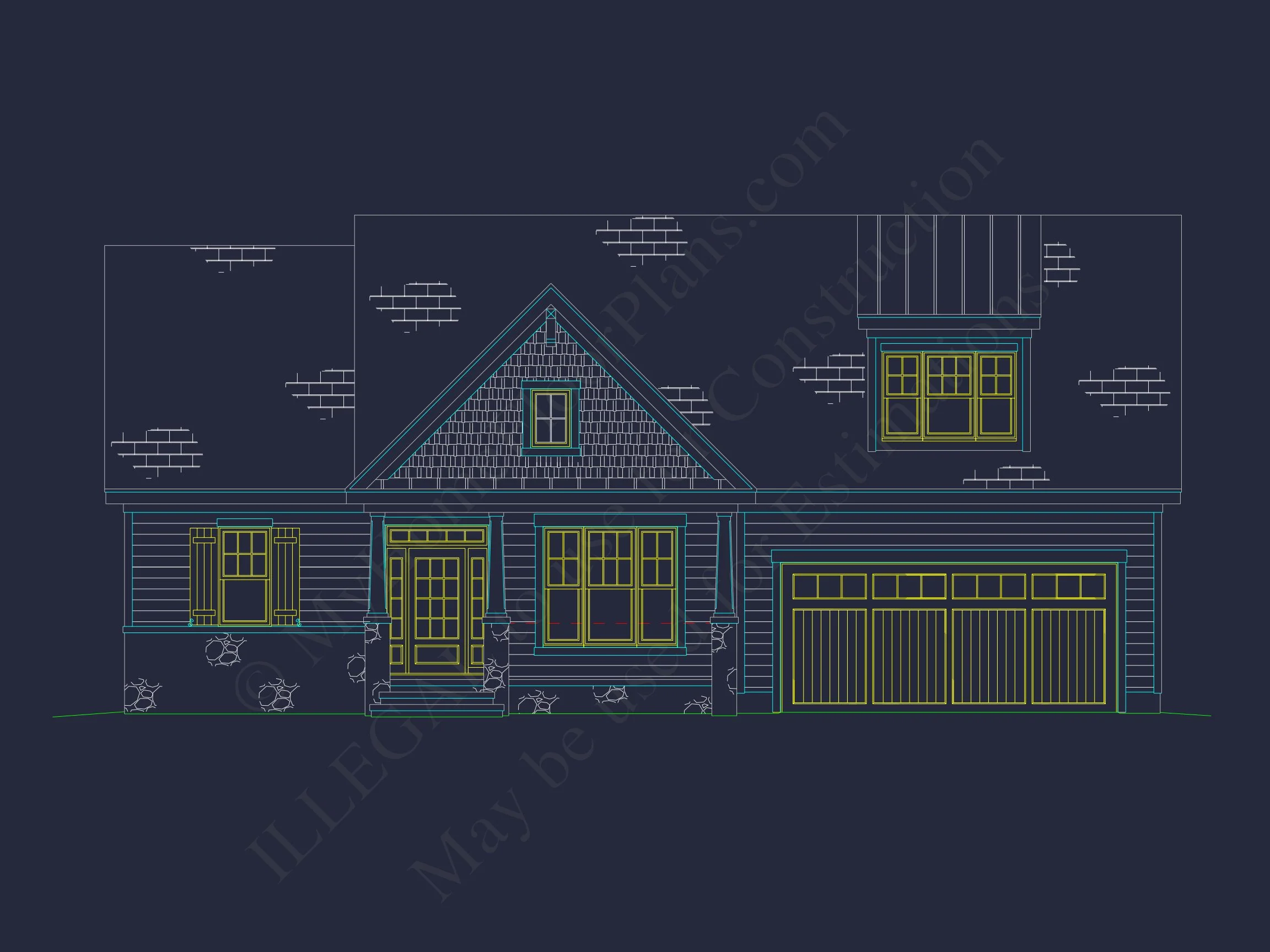 12-1045 HOUSE PLAN - Custom House Plans with Floor Plan Designs and CAD Details 27 Custom house Plans with Floor Plan Designs and CAD Details