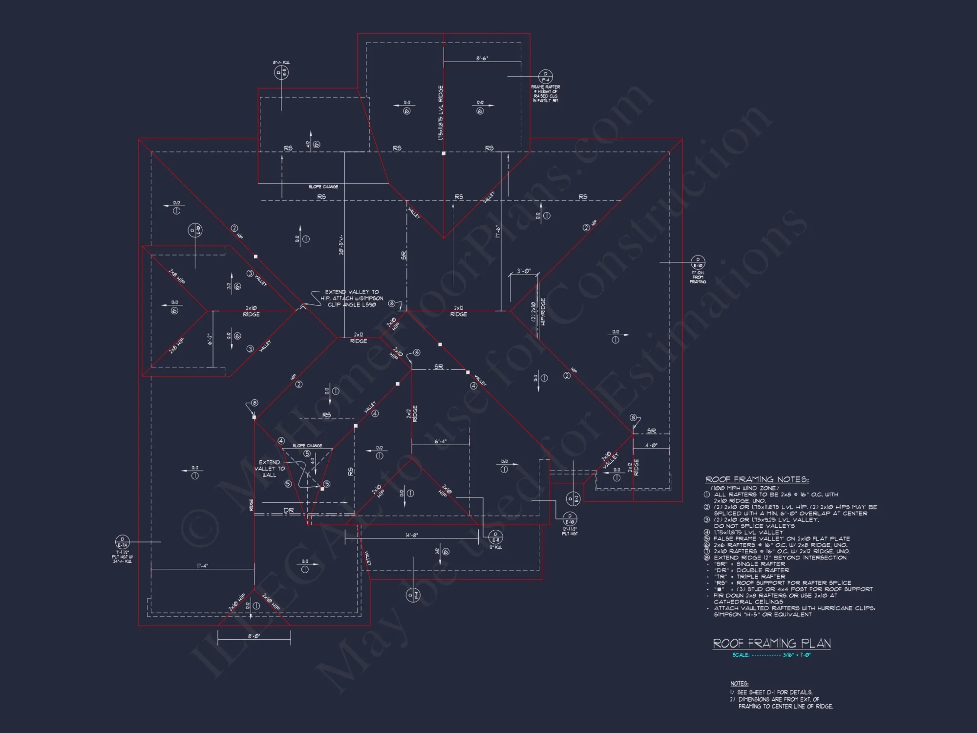 Modern Craftsman house Plan: Designer CAD Floor Plans & Blueprint