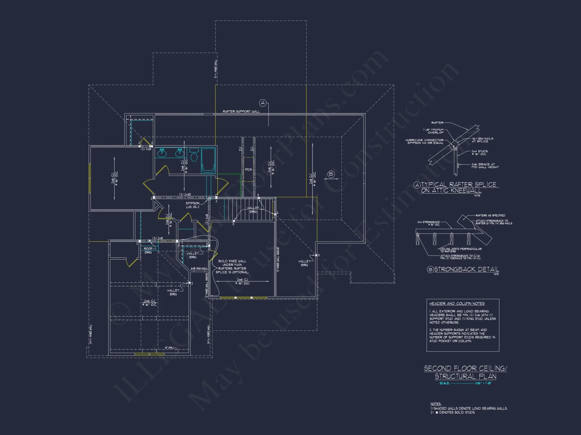 Modern Craftsman house Plan: Designer CAD Floor Plans & Blueprint