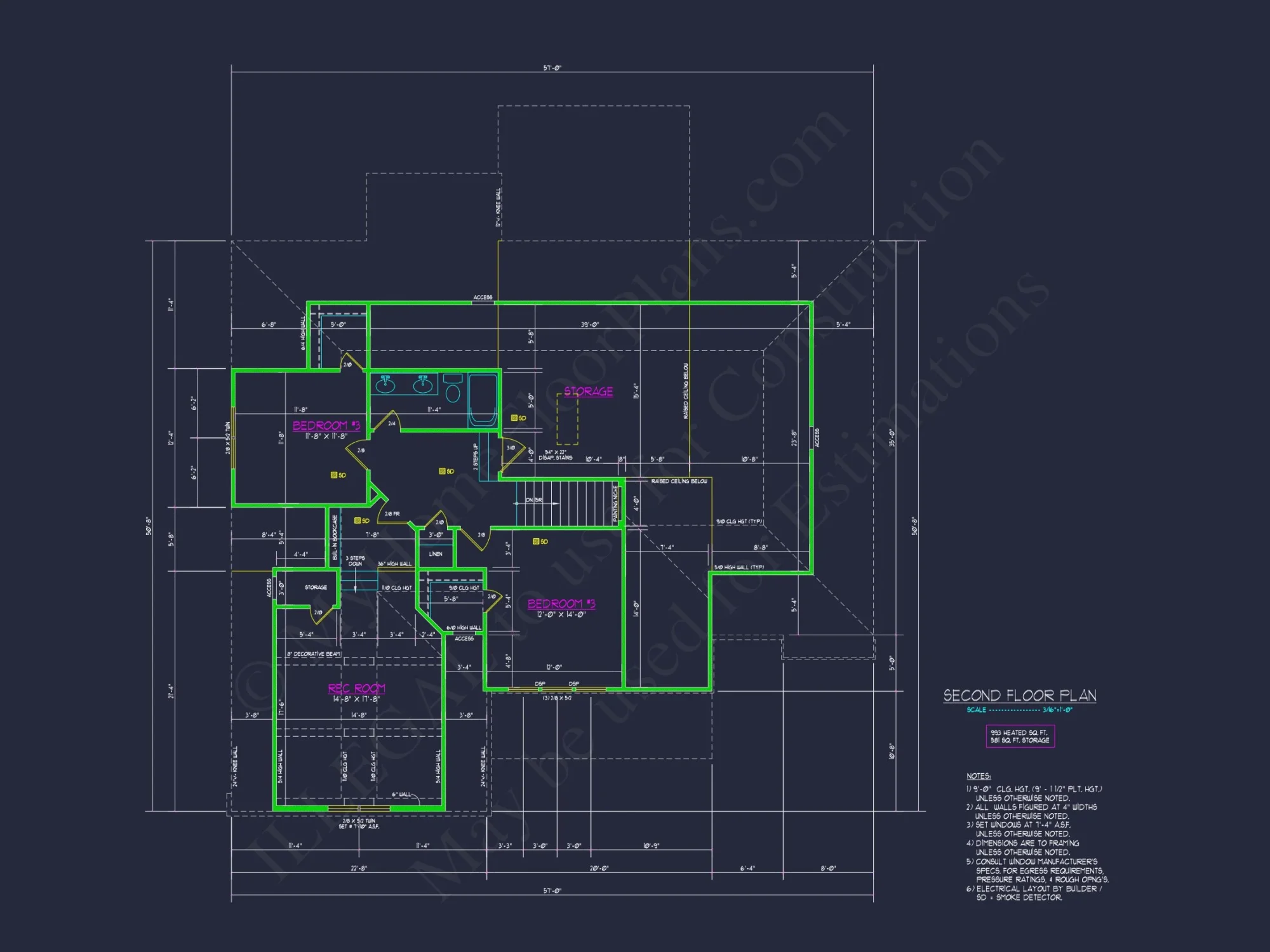 Modern Craftsman house Plan: Designer CAD Floor Plans & Blueprint