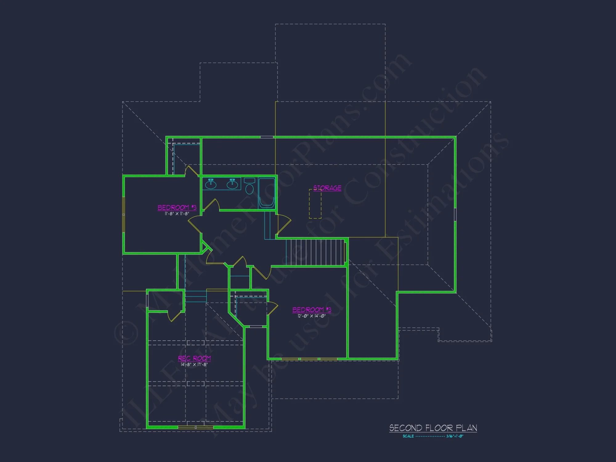 Modern Craftsman house Plan: Designer CAD Floor Plans & Blueprint
