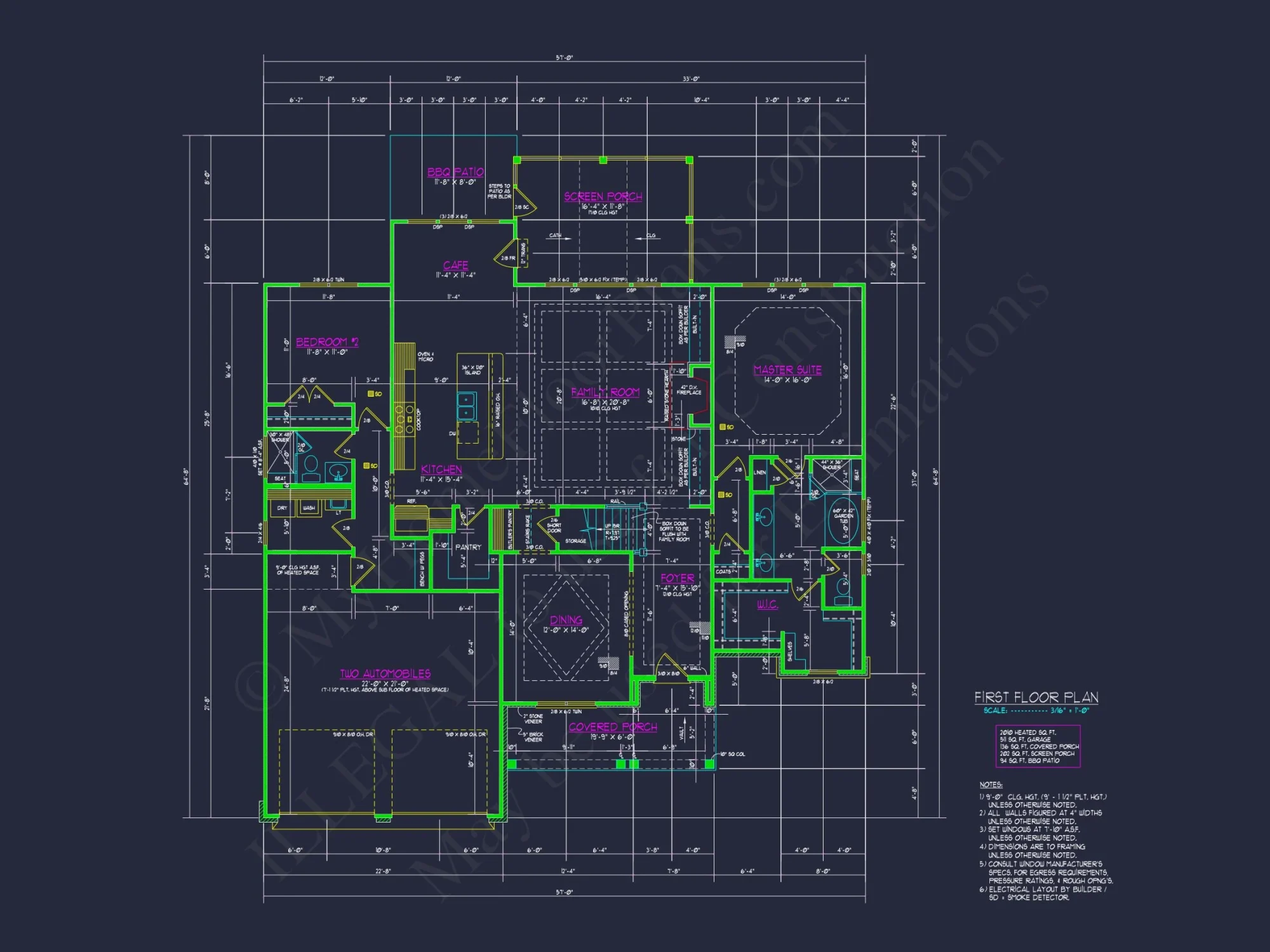 Modern Craftsman house Plan: Designer CAD Floor Plans & Blueprint