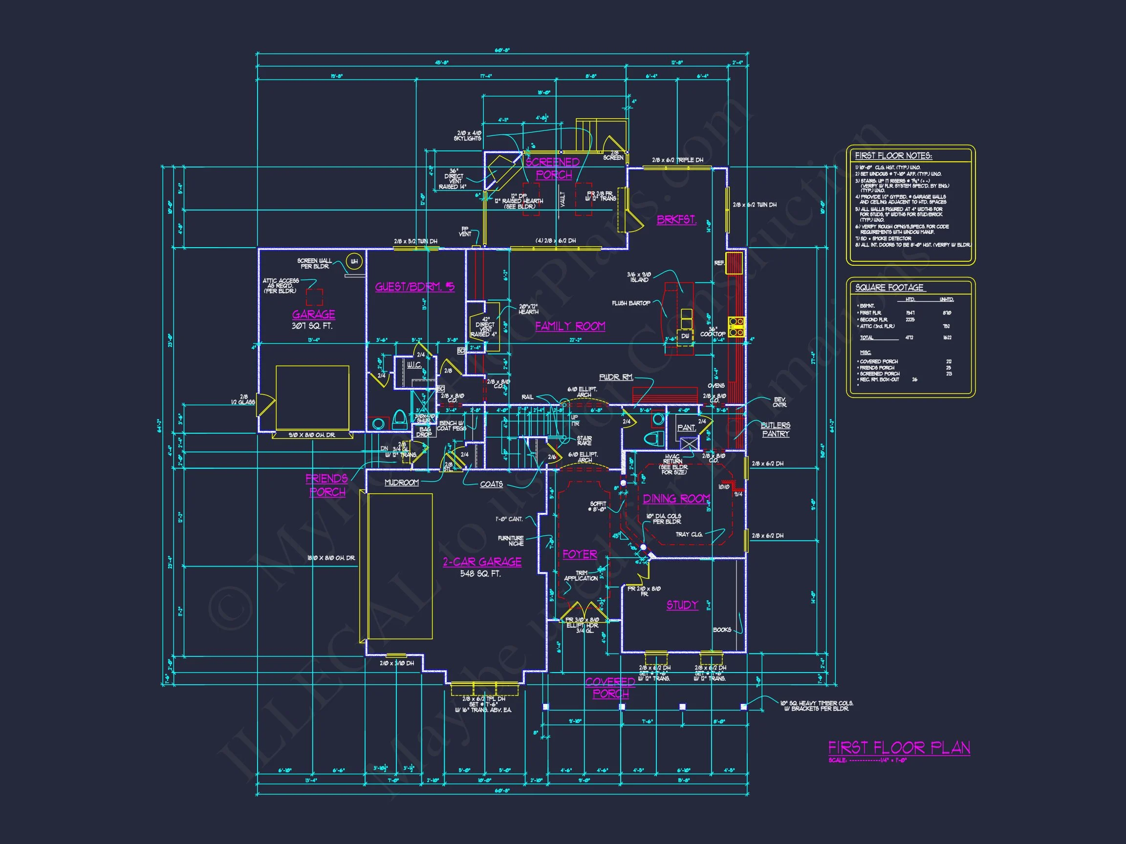 Elegant house Plan: Spacious Floor Plan with Architectural CAD Designs