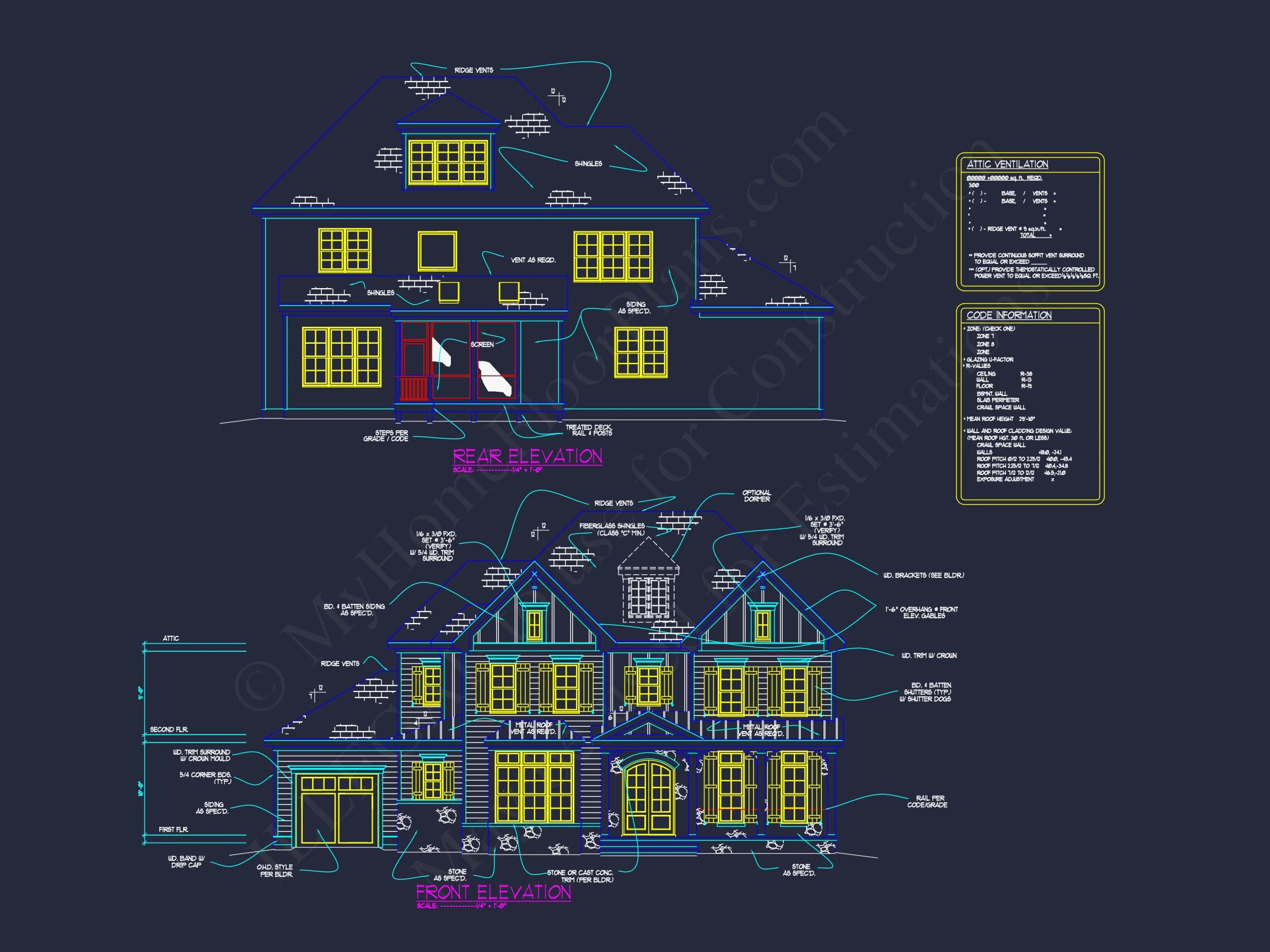 Elegant house Plan: Spacious Floor Plan with Architectural CAD Designs