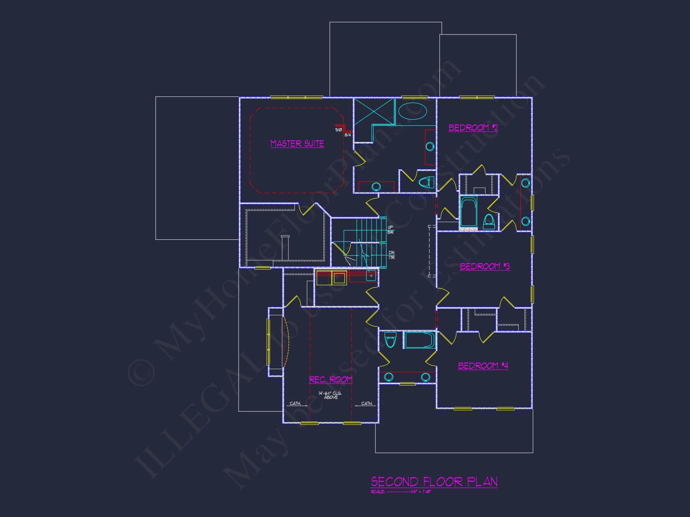 Elegant house Plan: Spacious Floor Plan with Architectural CAD Designs
