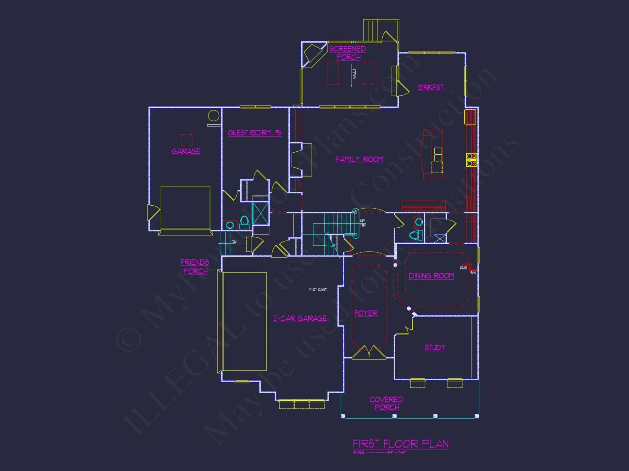 Elegant house Plan: Spacious Floor Plan with Architectural CAD Designs