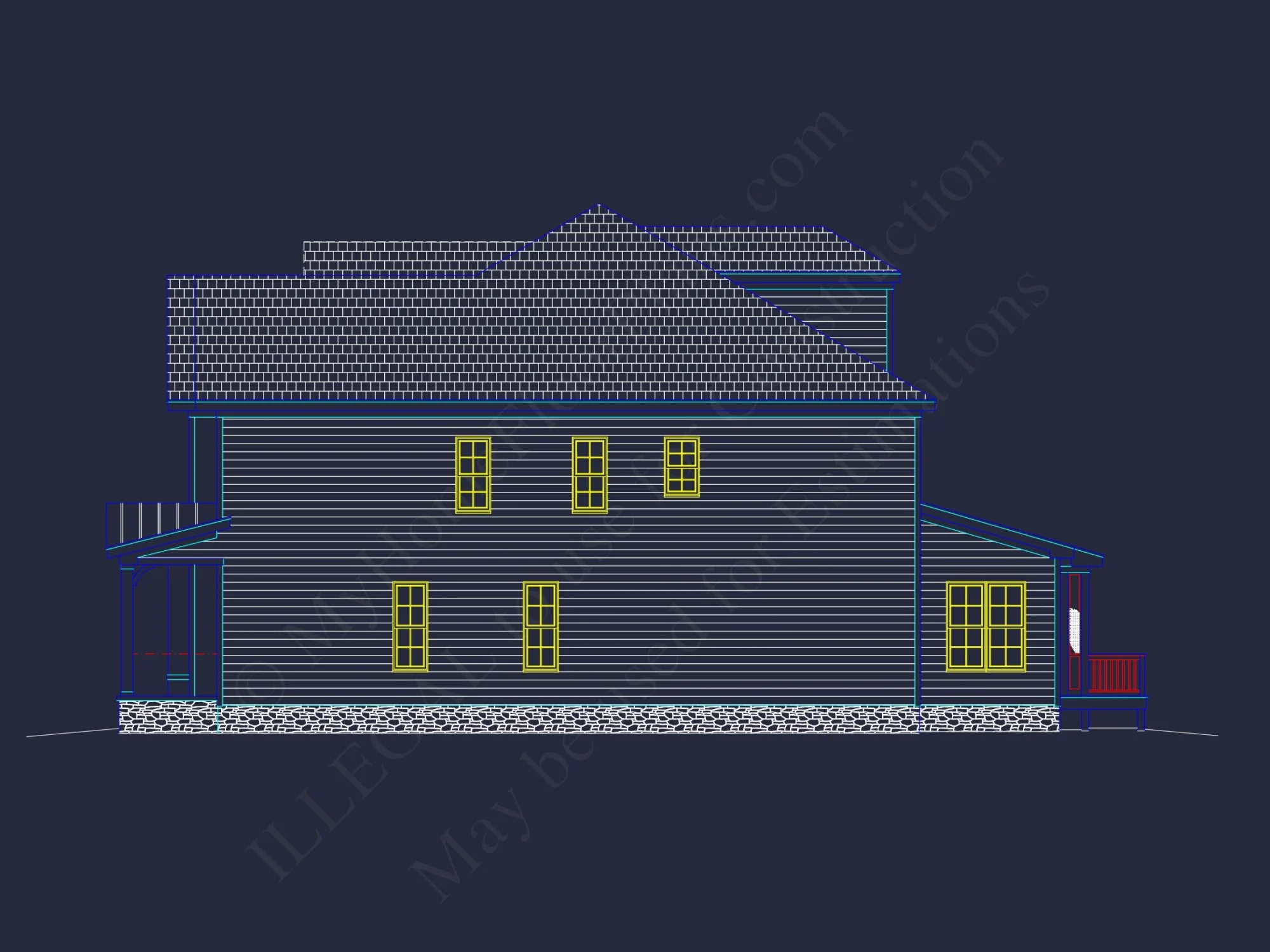 Elegant house Plan: Spacious Floor Plan with Architectural CAD Designs