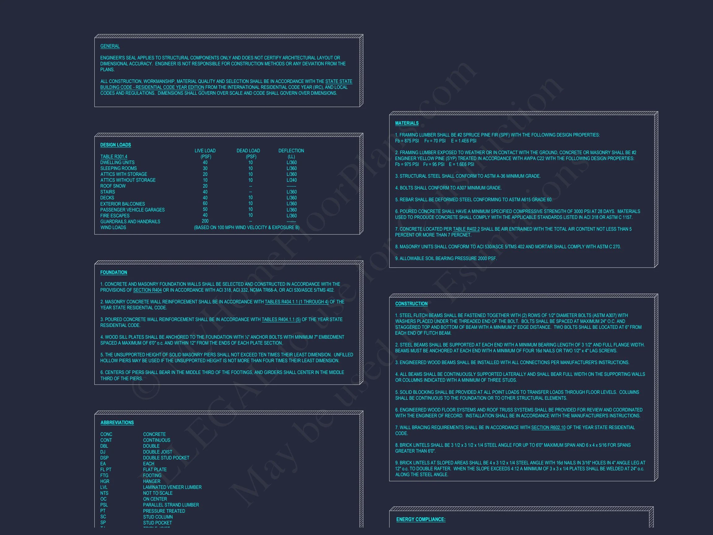 Modern house Plan with Floor Plan, CAD Blueprint & Designs