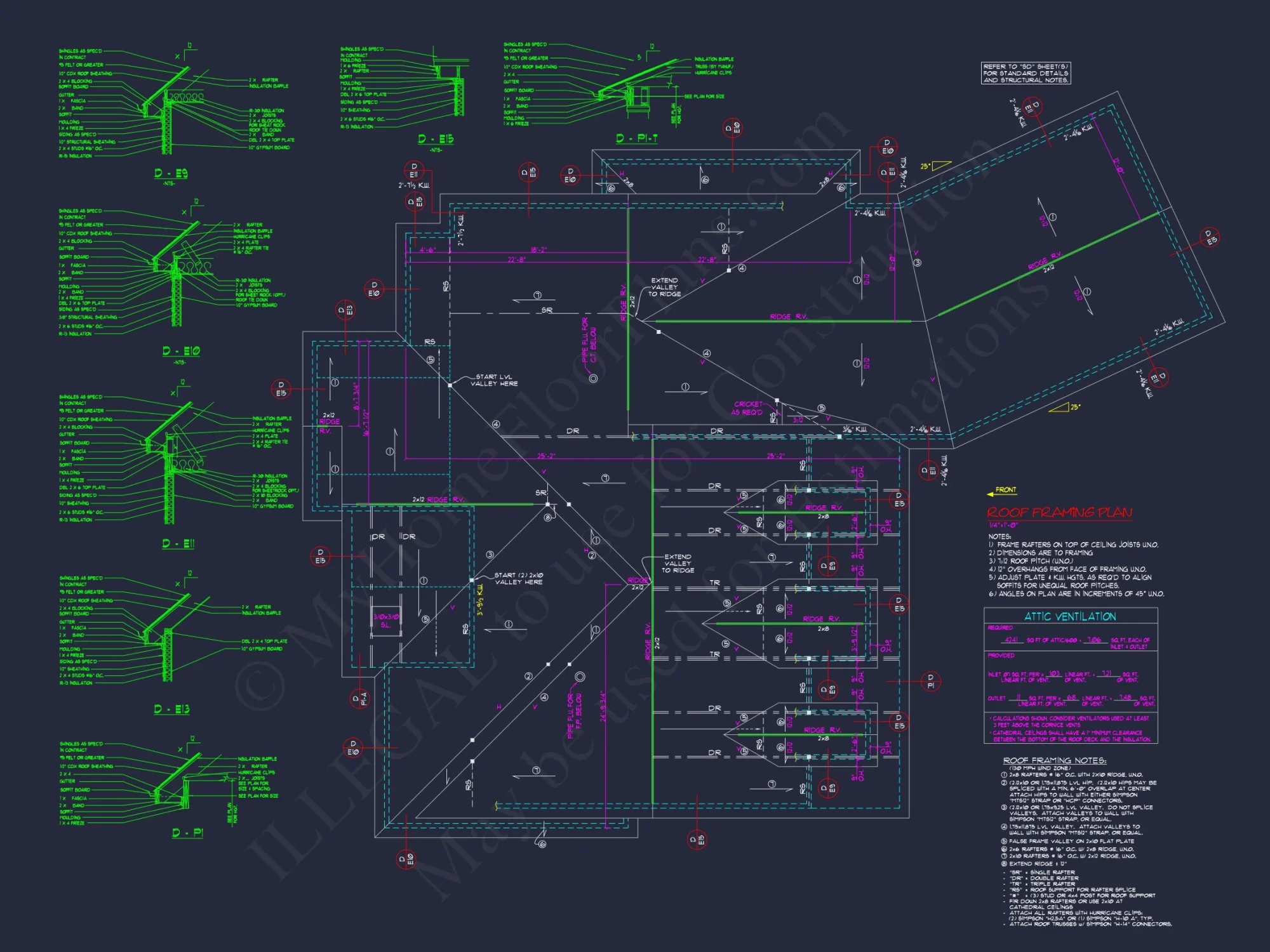 Beautiful house Plan Blueprint with CAD Designs and Floor Plan