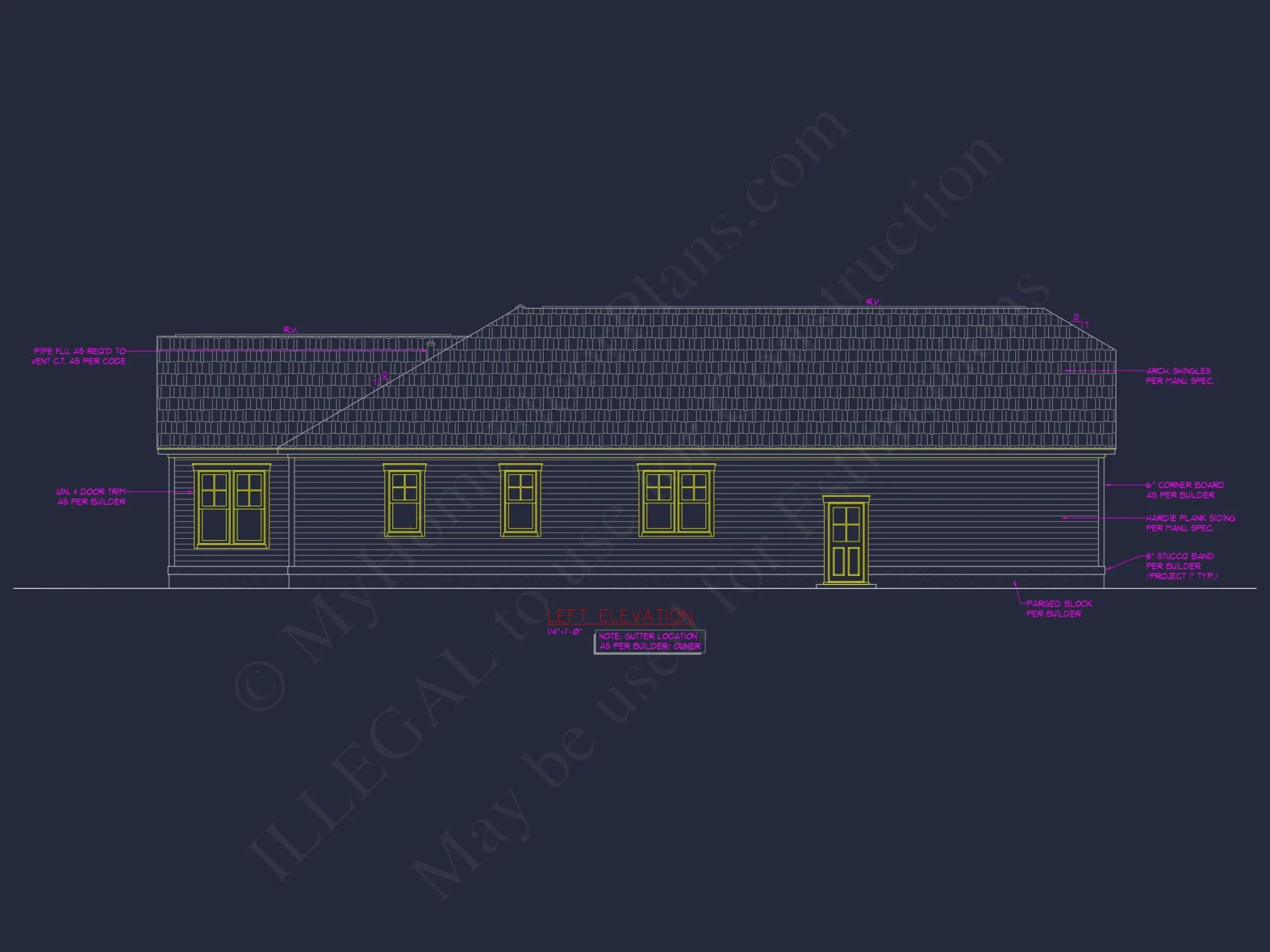 Classic Craftsman house Design with Blueprint CAD Floor Plans
