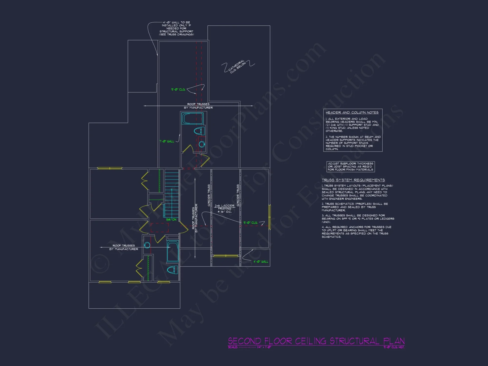 Classic Suburban house Plan with Detailed Floor Blueprints