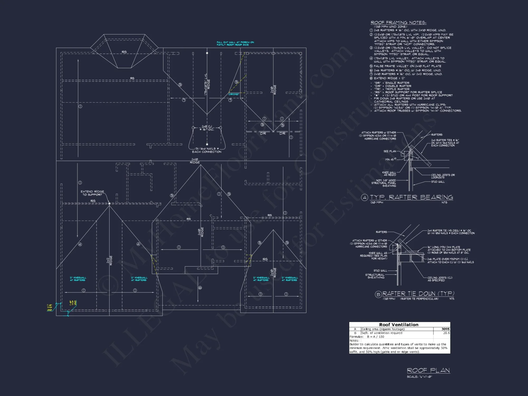 Sophisticated 4-Bedroom house Design with Spacious Blueprint