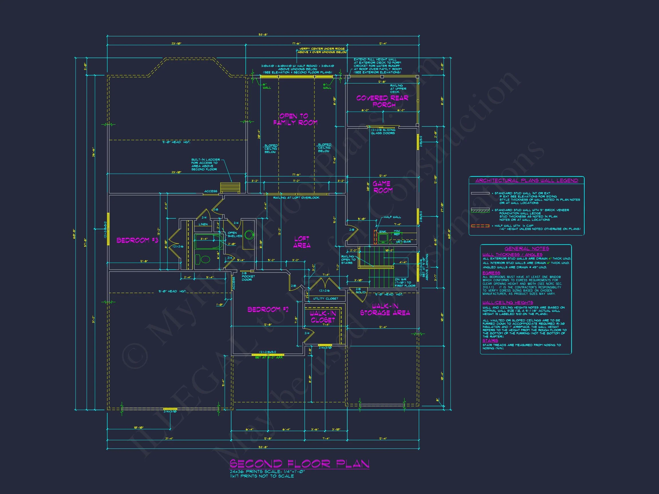 11-1981 HOUSE PLAN - Sophisticated 4-Bedroom House Design with Spacious Blueprint 11 Sophisticated 4-Bedroom house Design with Spacious Blueprint