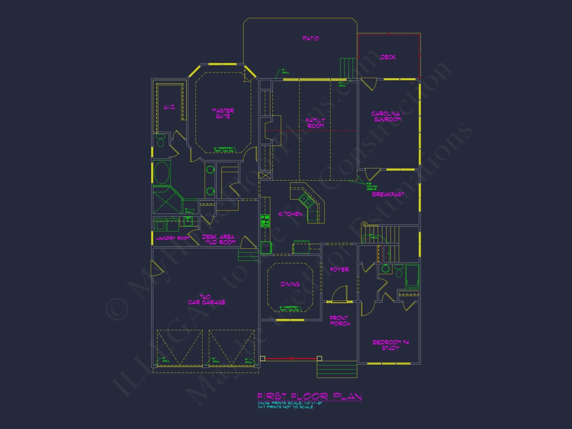 Sophisticated 4-Bedroom house Design with Spacious Blueprint