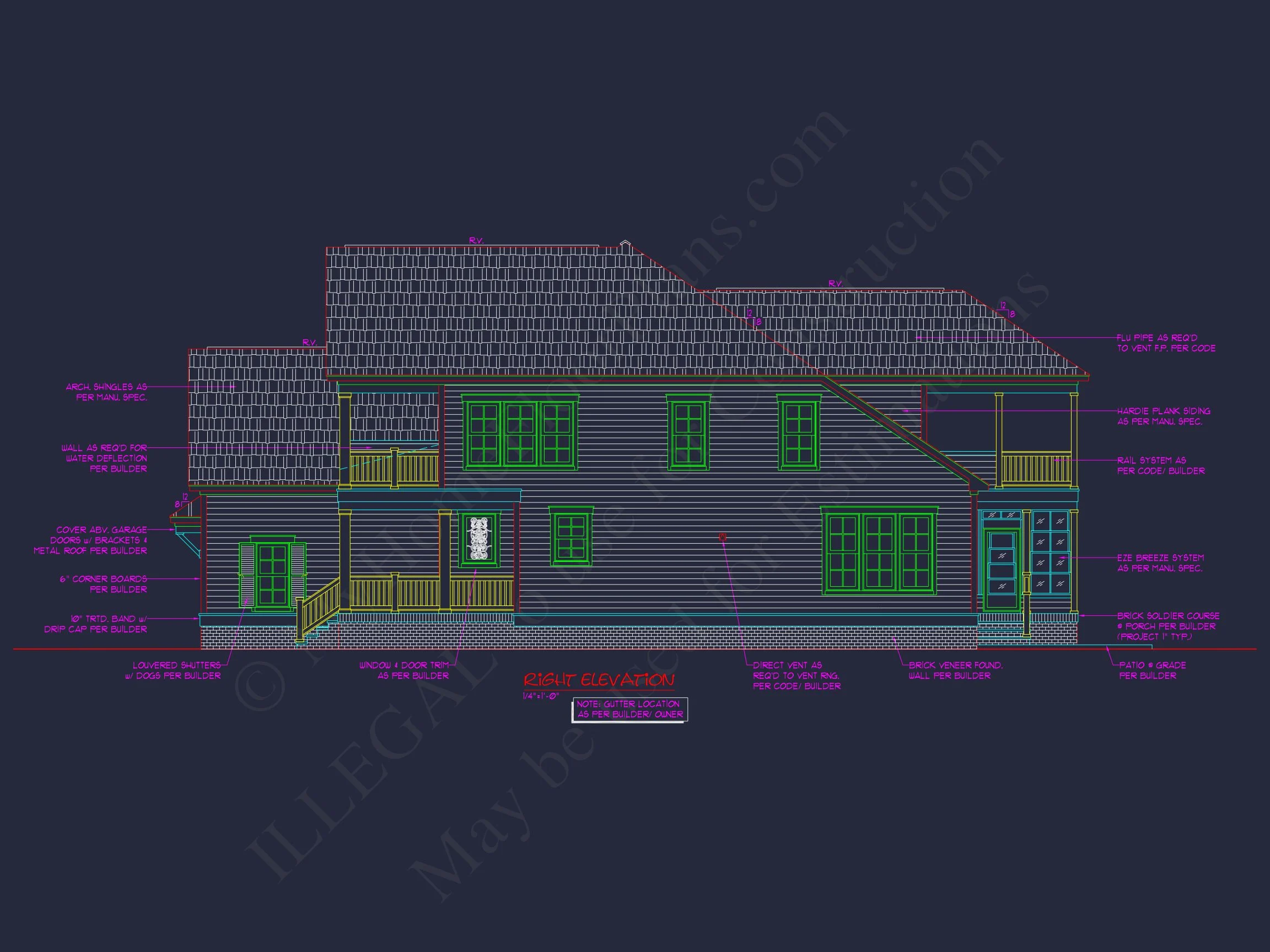 11-1957 HOUSE PLAN - Modern Coastal House Plan with Detailed Architectural Designs 8 Modern Coastal house Plan with Detailed Architectural Designs
