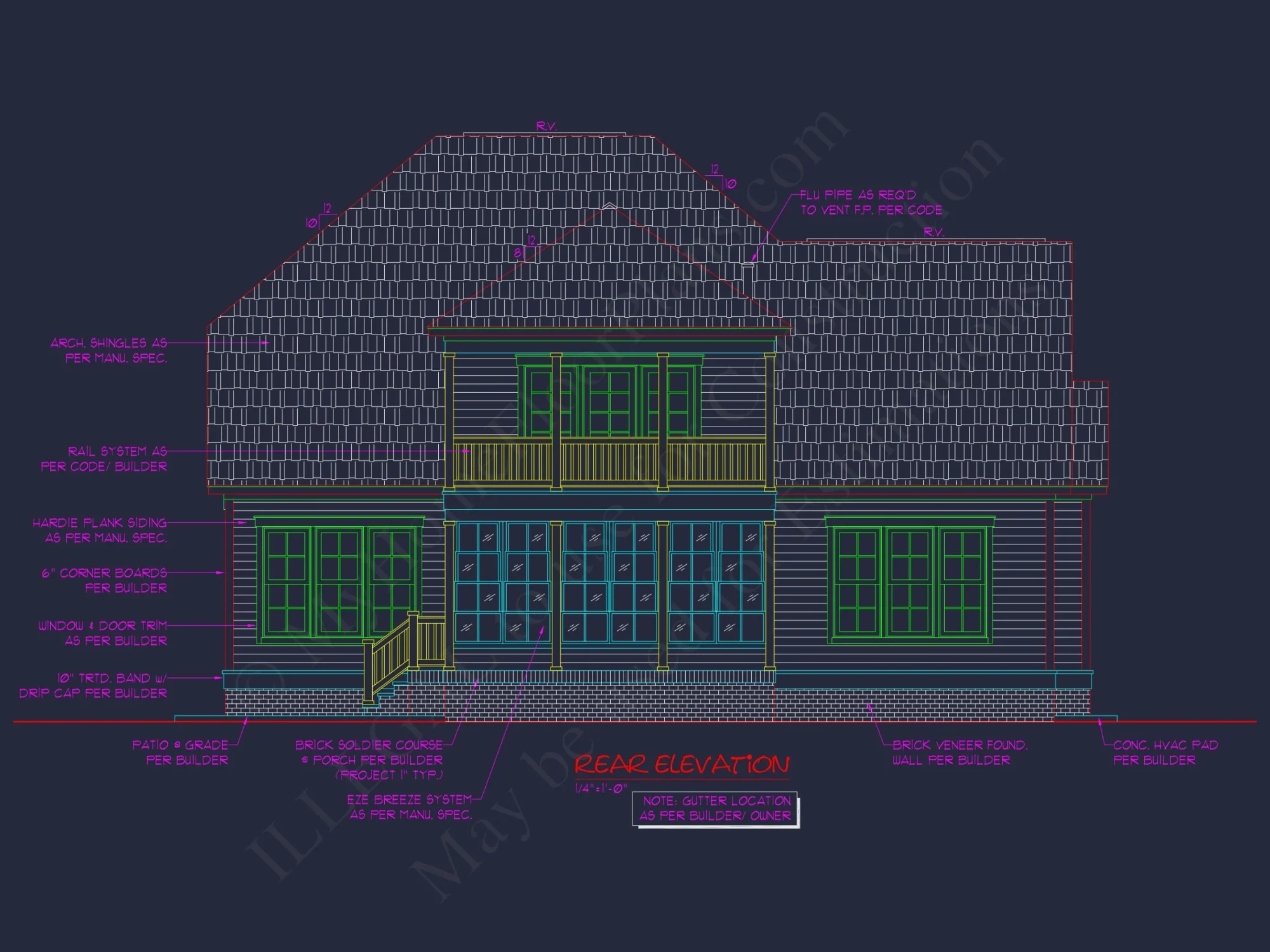 Modern Coastal house Plan with Detailed Architectural Designs