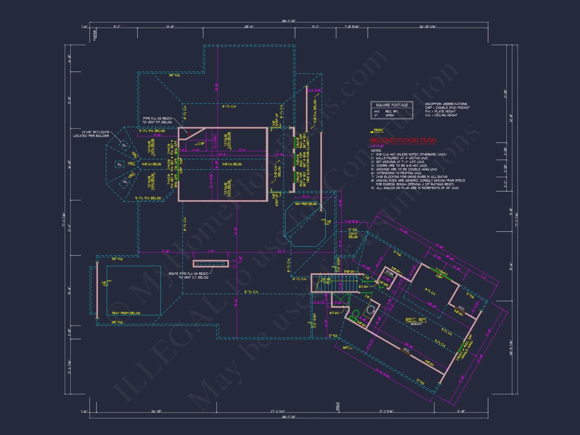 Craftsman house Plan