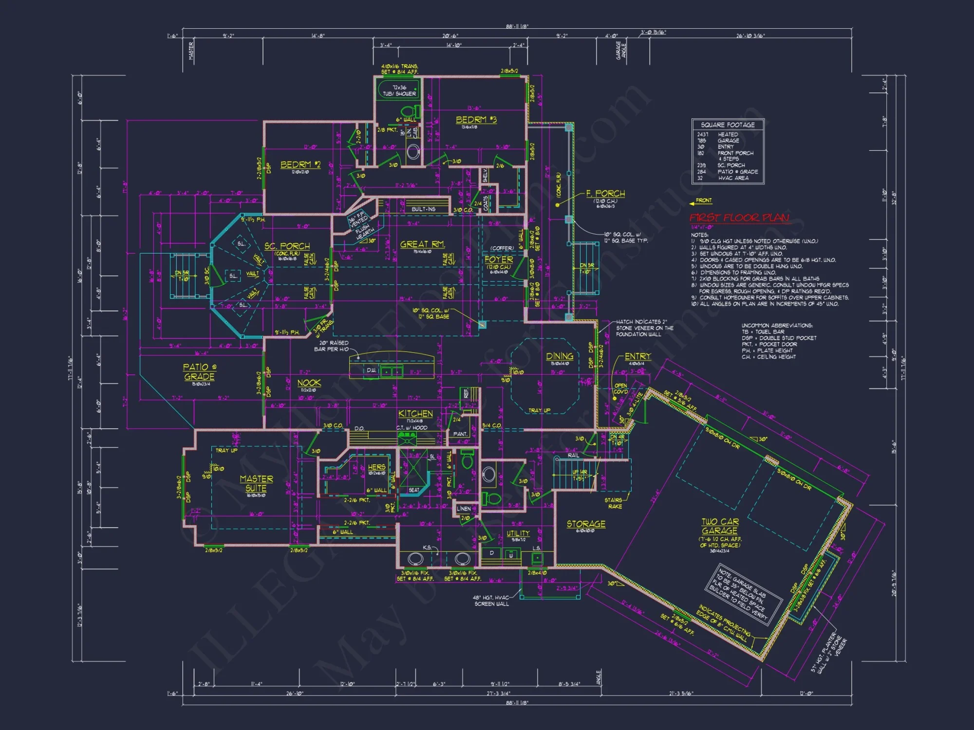 Floor Plan and CAD Architecture Design