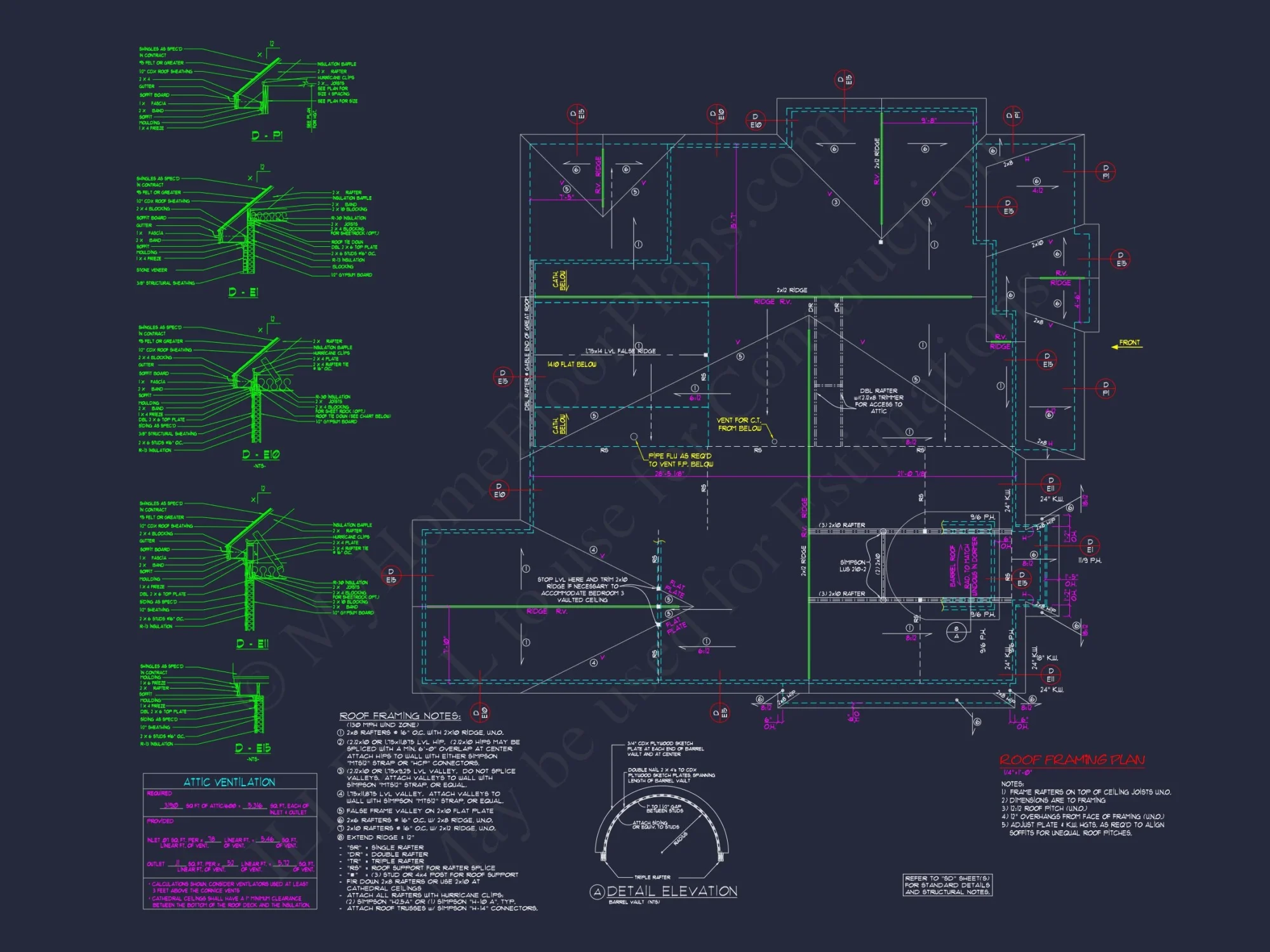 Modern Craftsman house Plan With Full CAD Designs and Blueprints