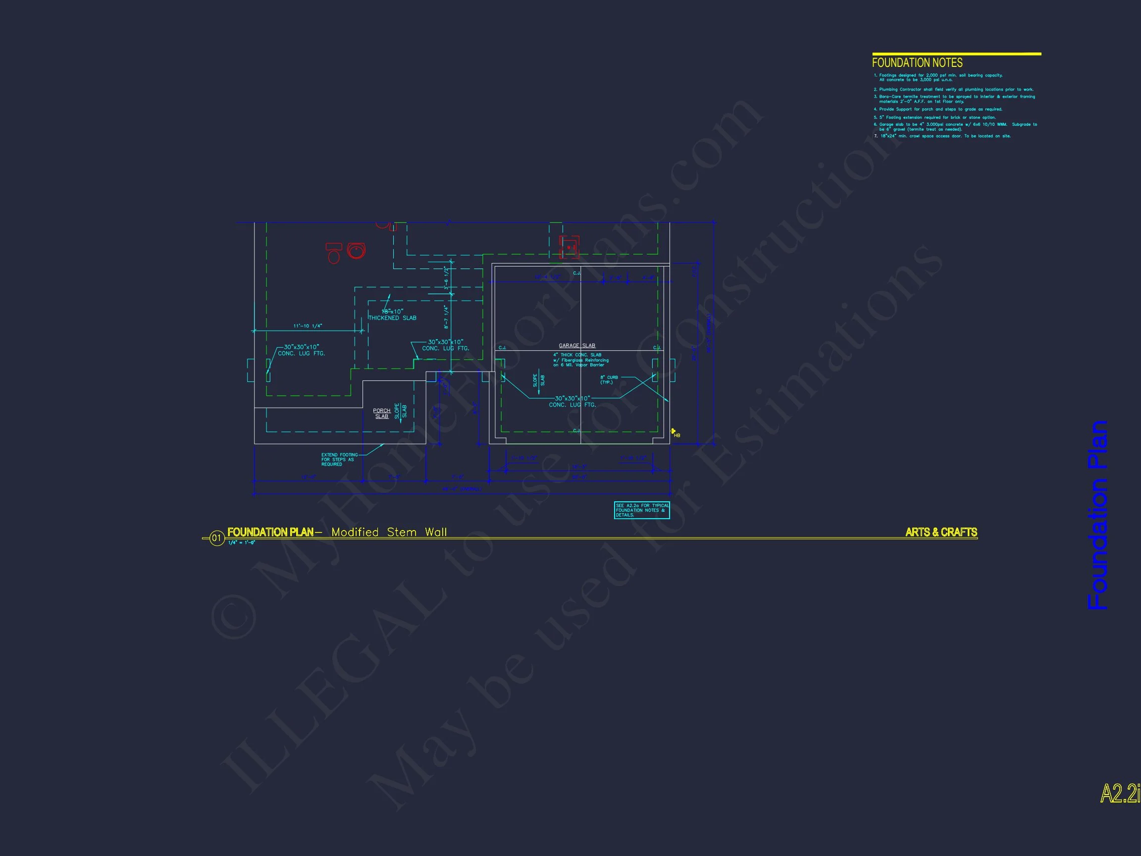 Architectural house Plan with CAD Designs & Floor Blueprints