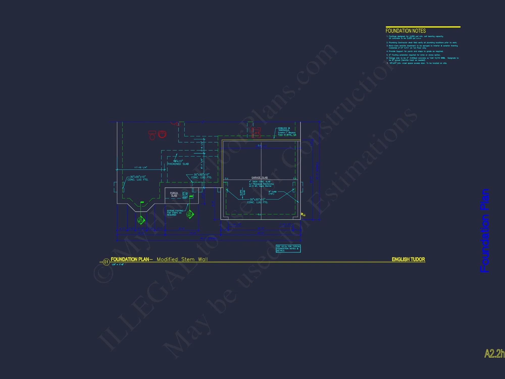 Architectural house Plan with CAD Designs & Floor Blueprints