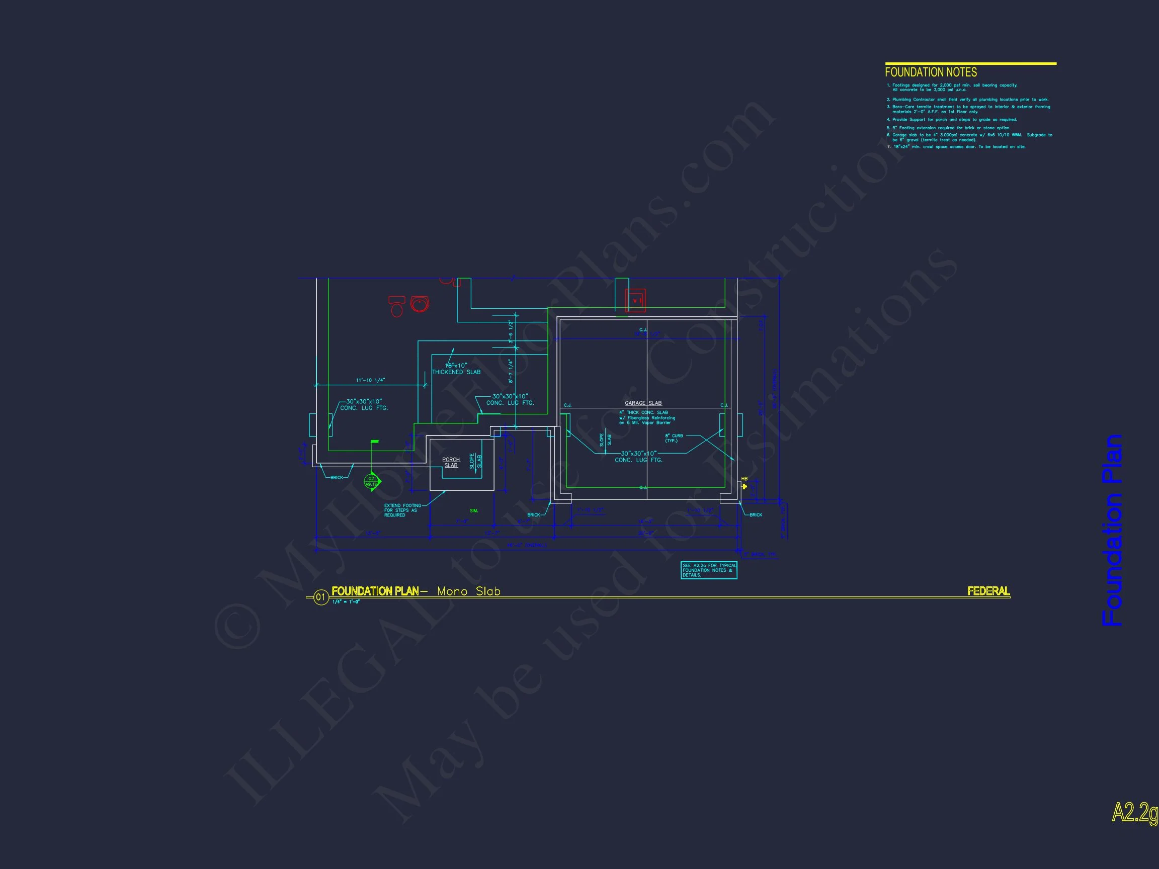 Architectural house Plan with CAD Designs & Floor Blueprints