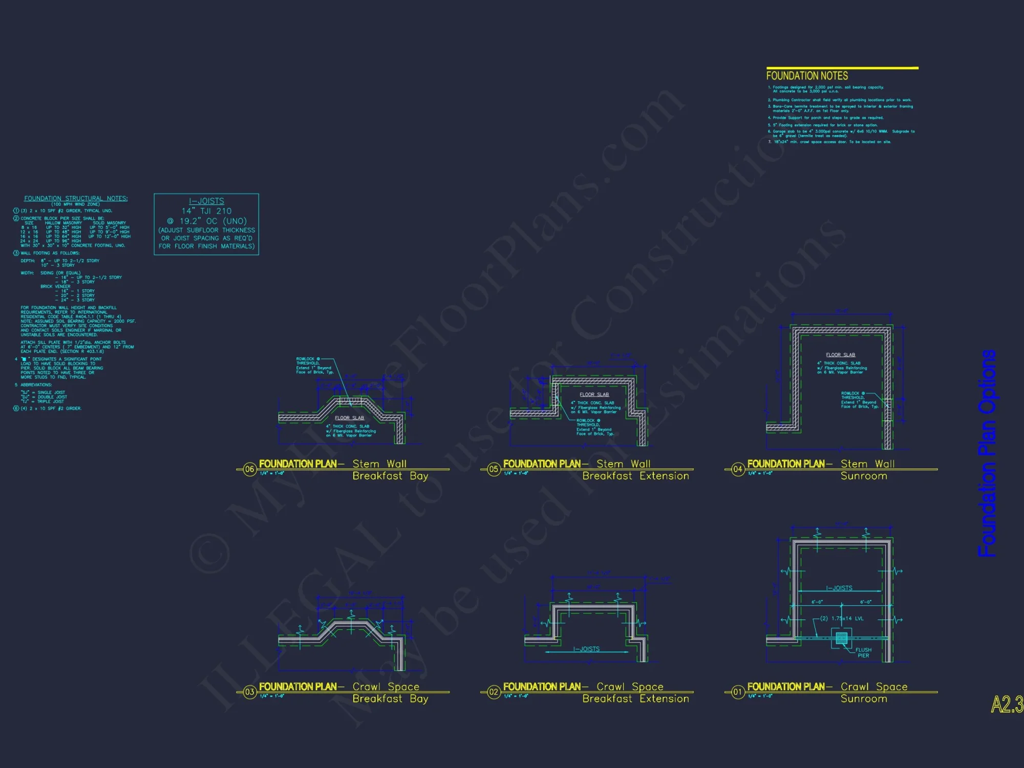 Architectural house Plan with CAD Designs & Floor Blueprints