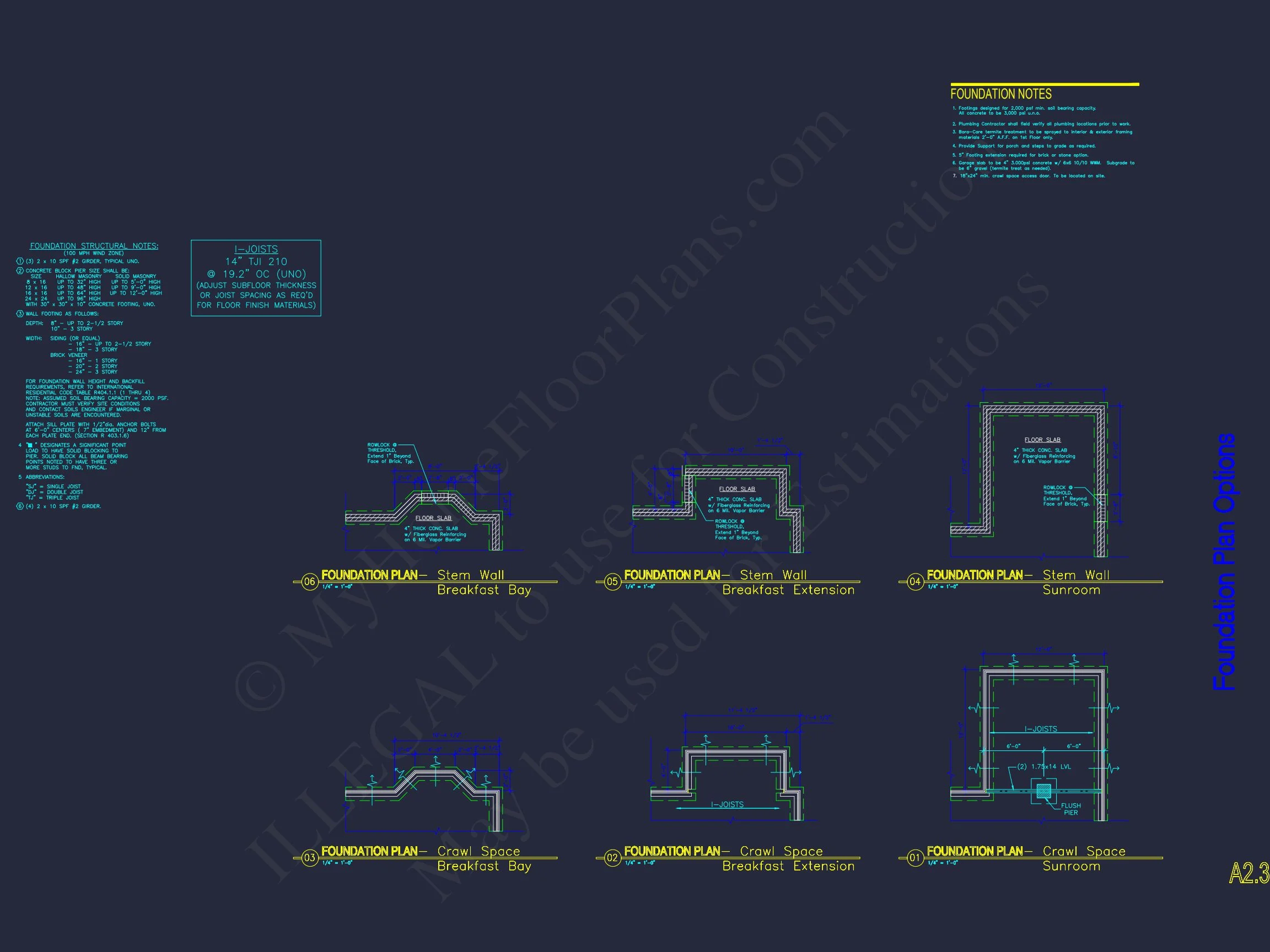 Architectural house Plan with CAD Designs & Floor Blueprints