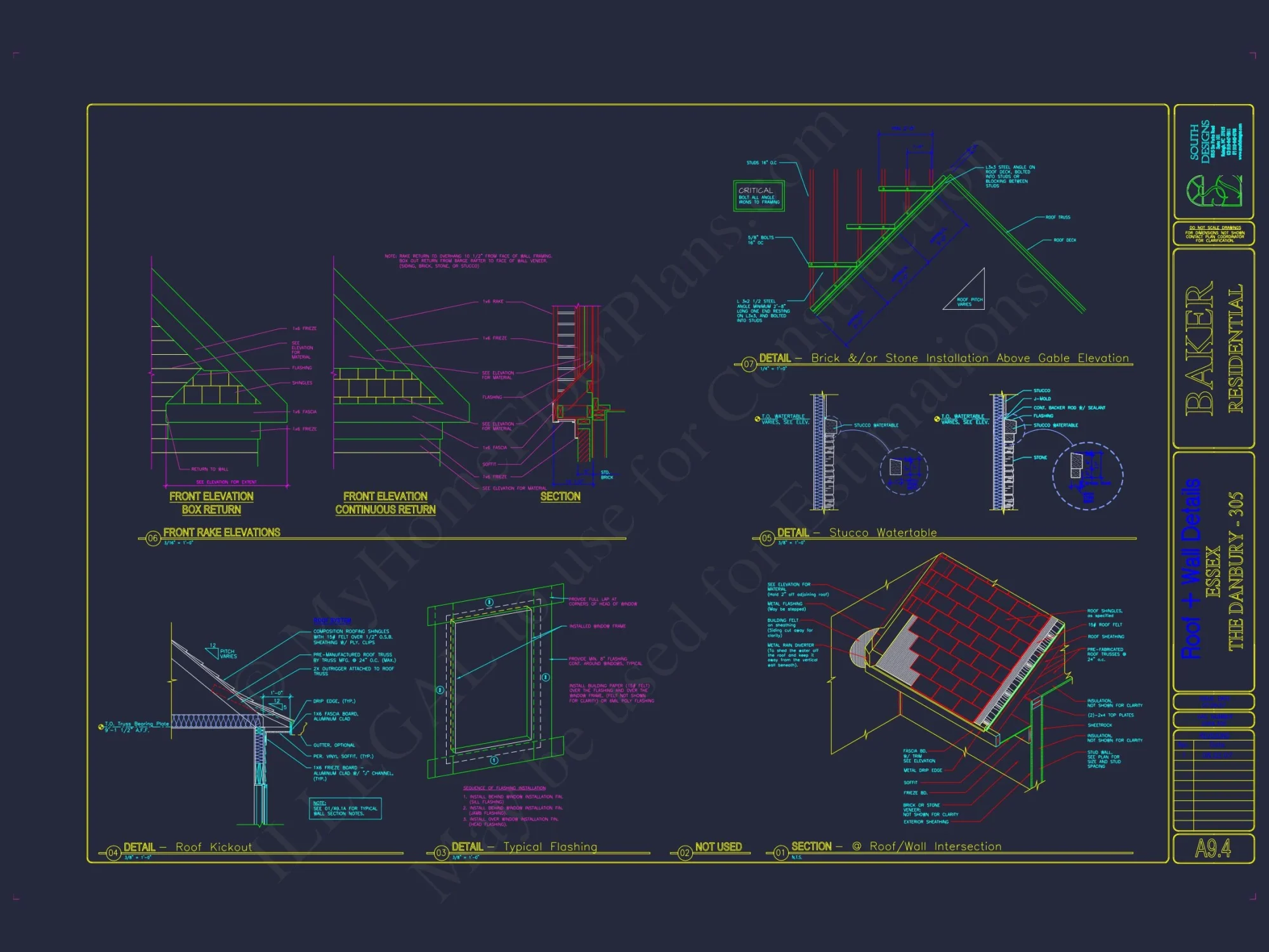 Architectural house Plan with CAD Designs & Floor Blueprints