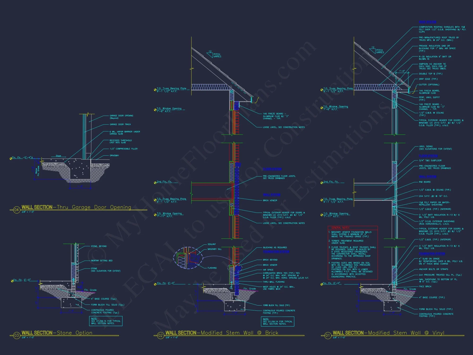 Architectural house Plan with CAD Designs & Floor Blueprints