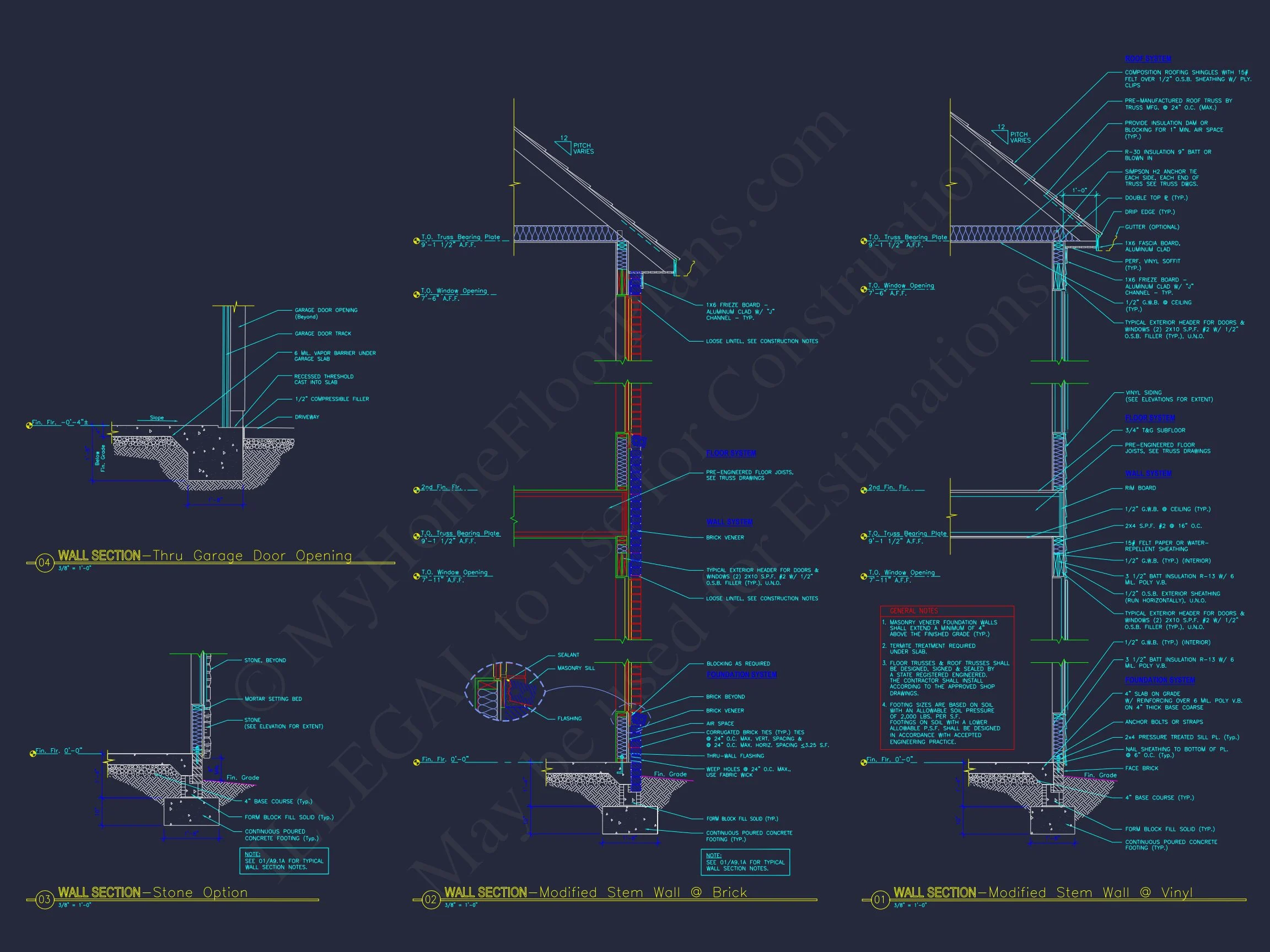 Architectural house Plan with CAD Designs & Floor Blueprints