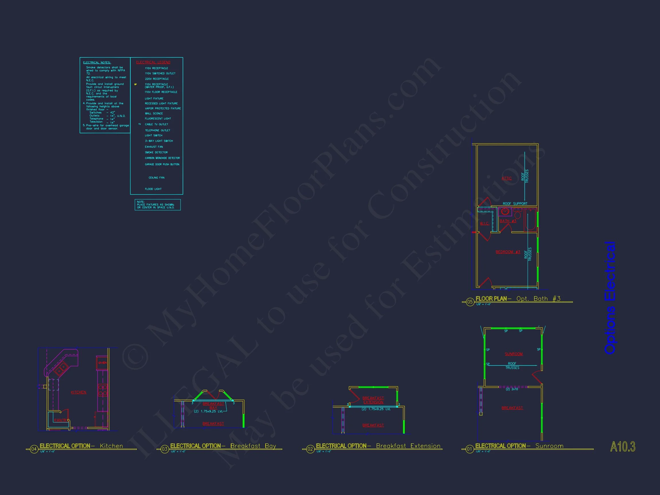 Architectural house Plan with CAD Designs & Floor Blueprints