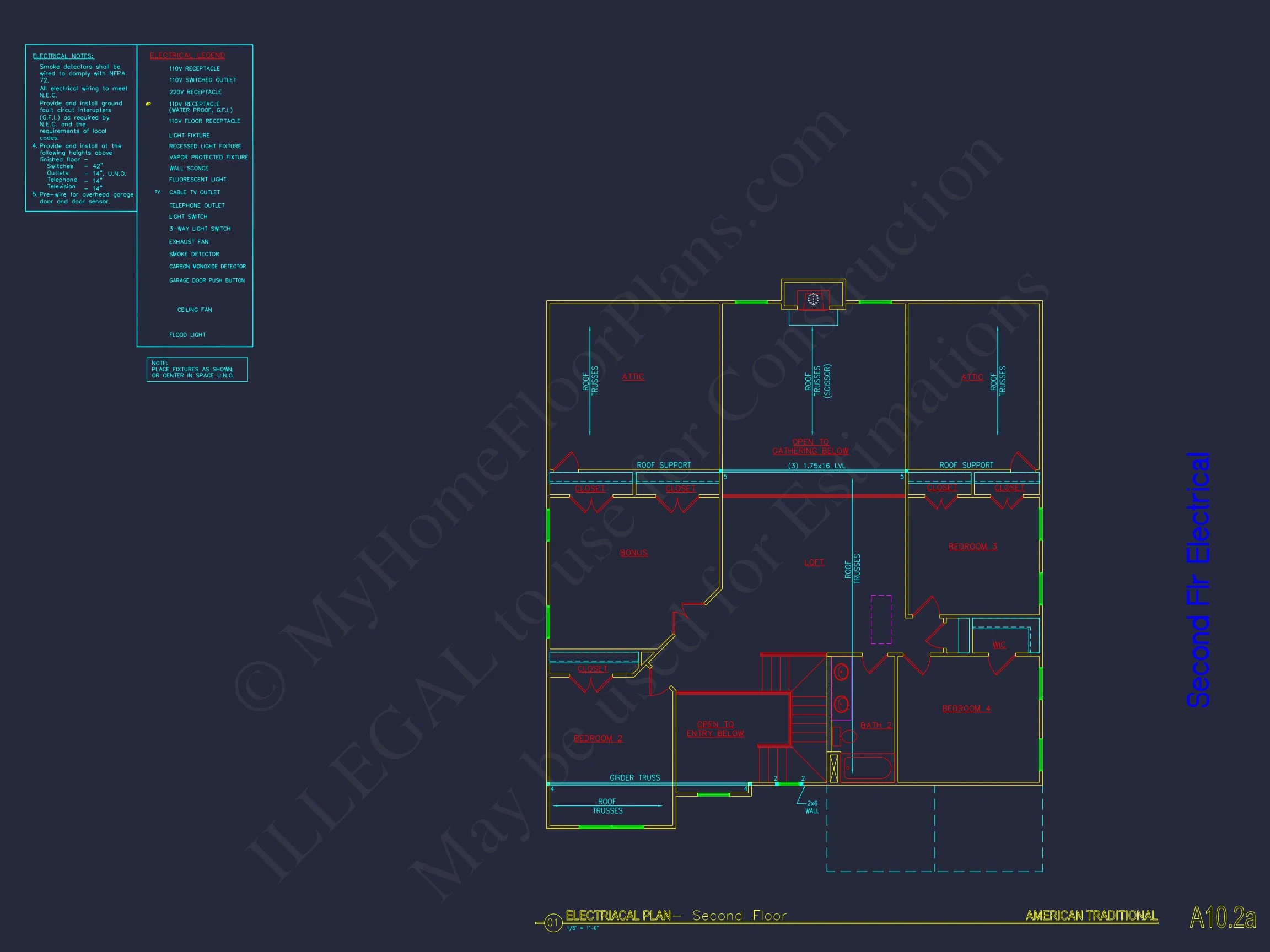 Architectural house Plan with CAD Designs & Floor Blueprints