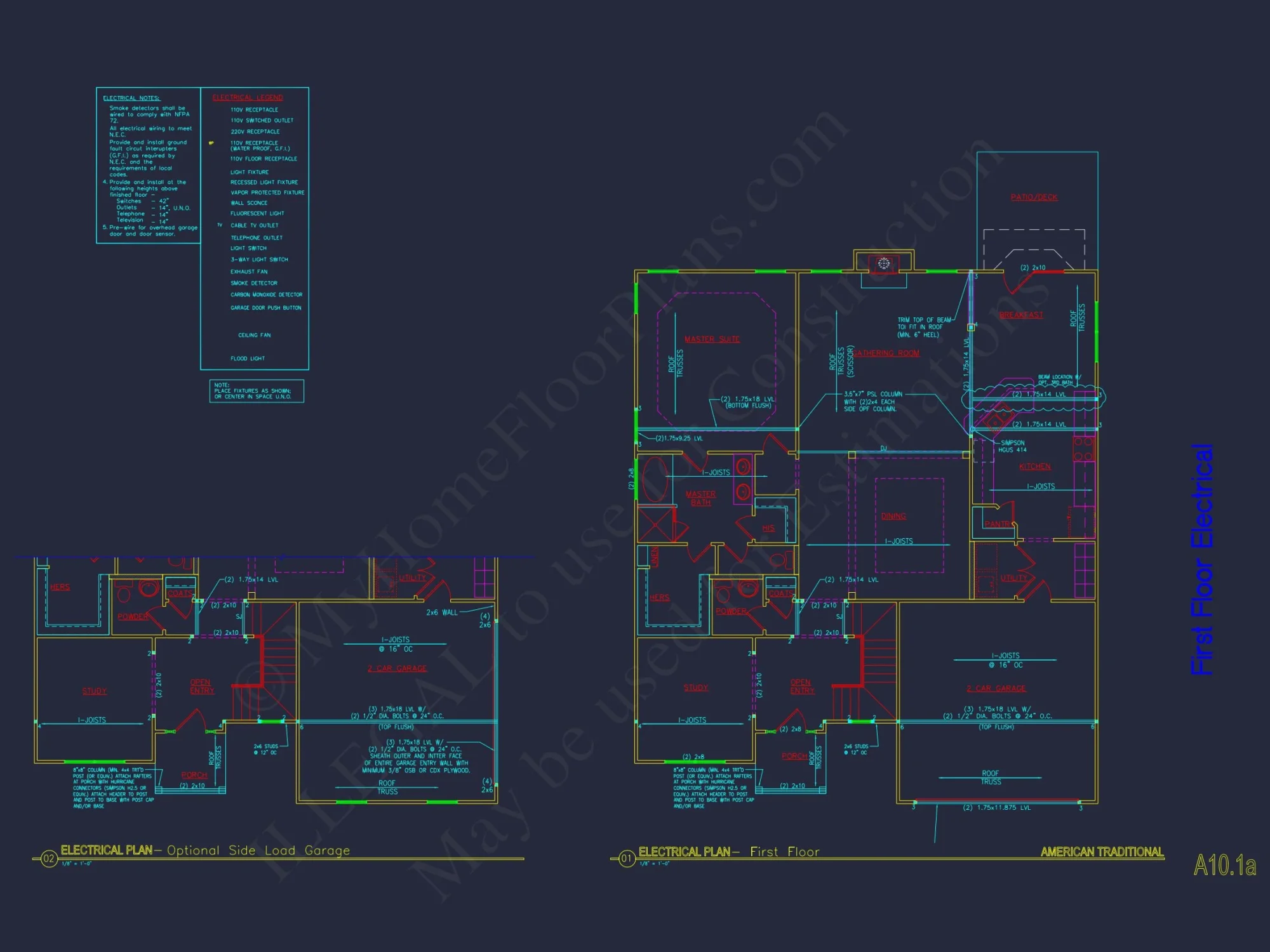 Architectural house Plan with CAD Designs & Floor Blueprints