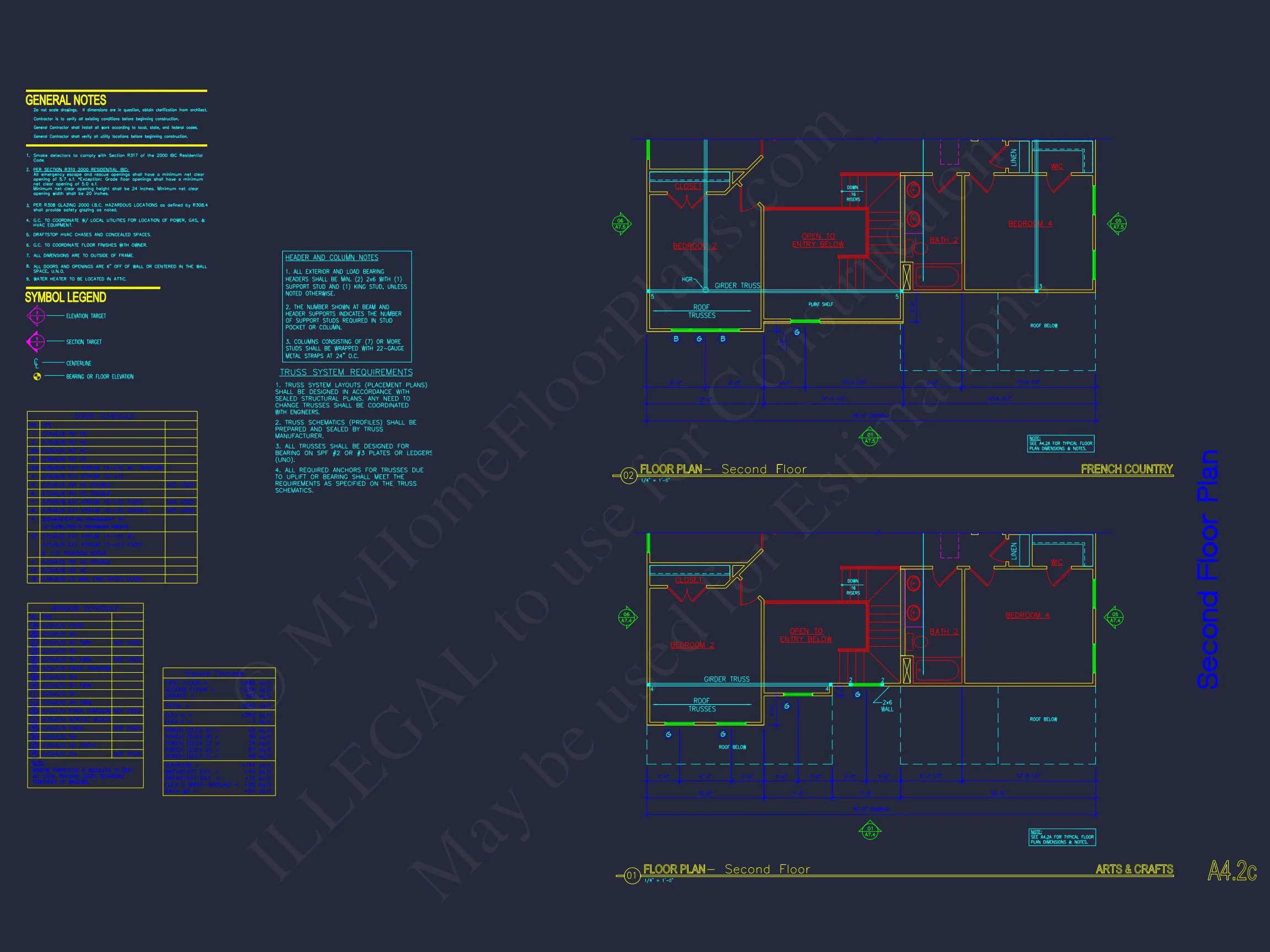 Architectural house Plan with CAD Designs & Floor Blueprints