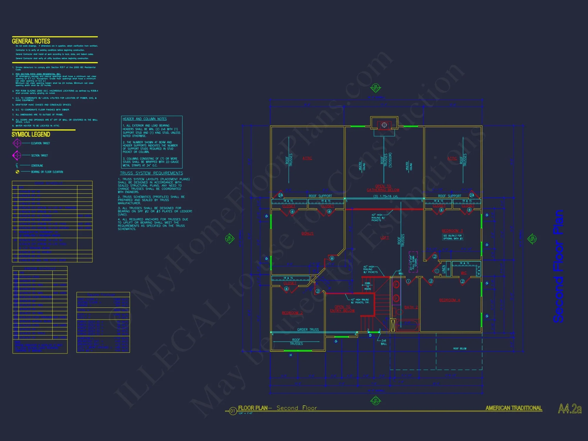 Architectural house Plan with CAD Designs & Floor Blueprints