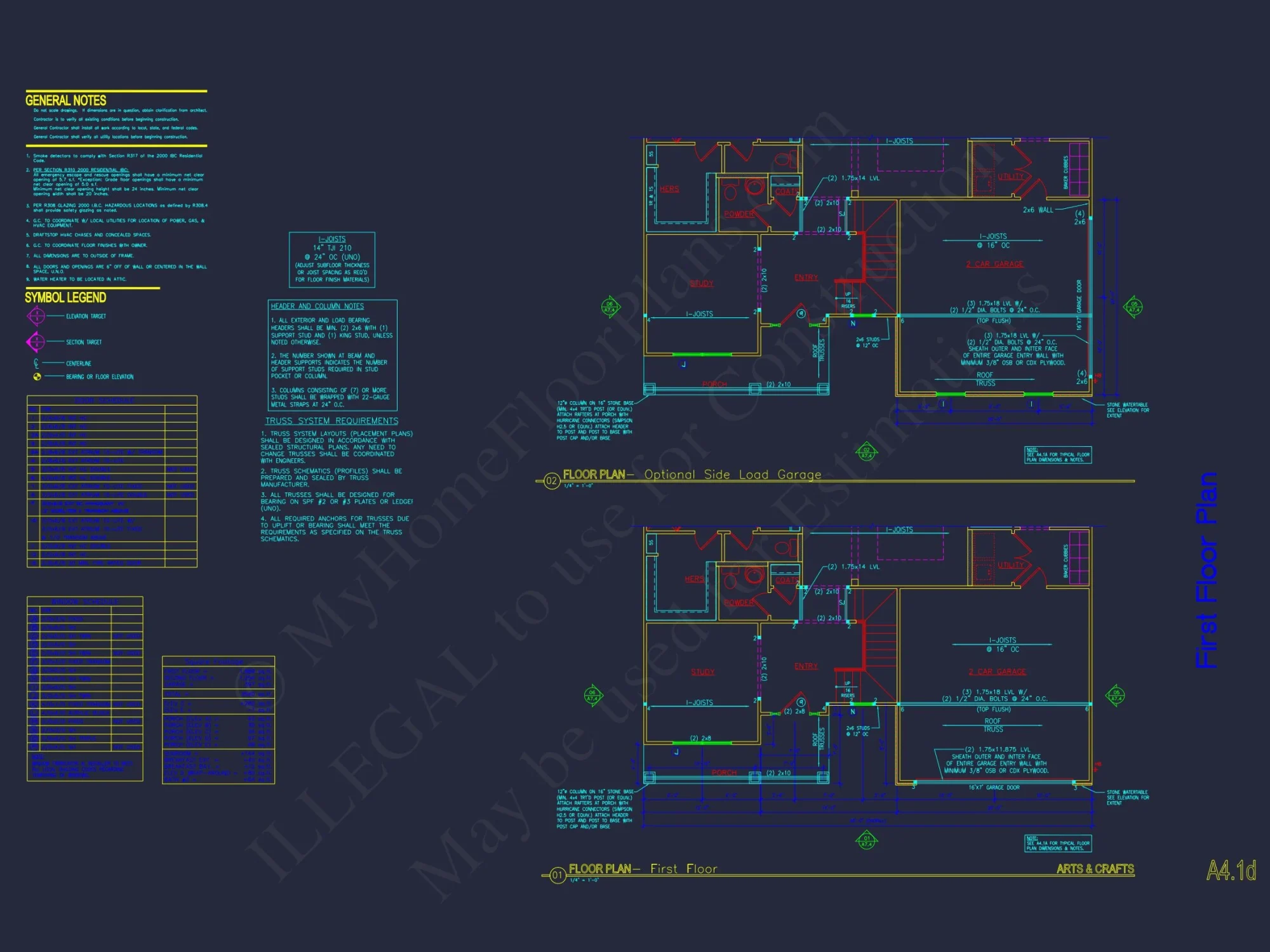 Architectural house Plan with CAD Designs & Floor Blueprints