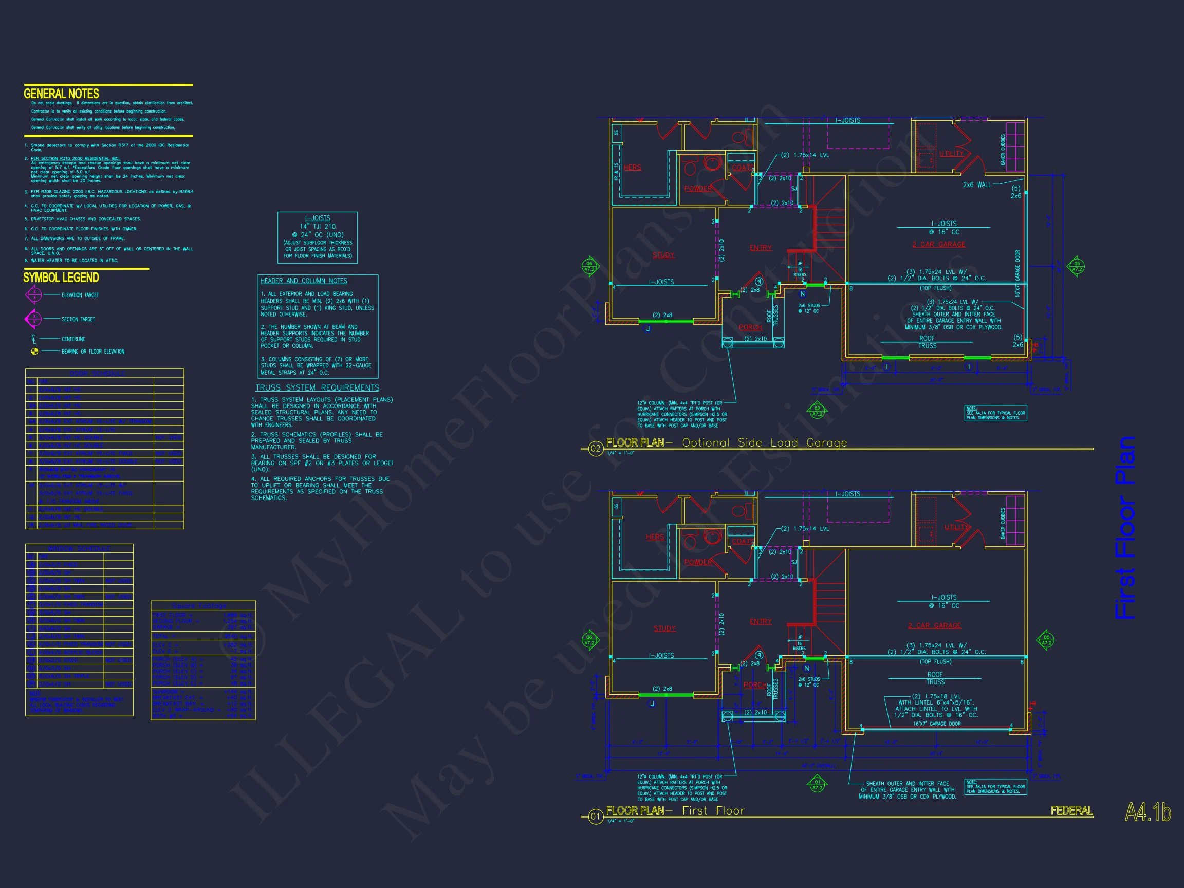 Architectural house Plan with CAD Designs & Floor Blueprints