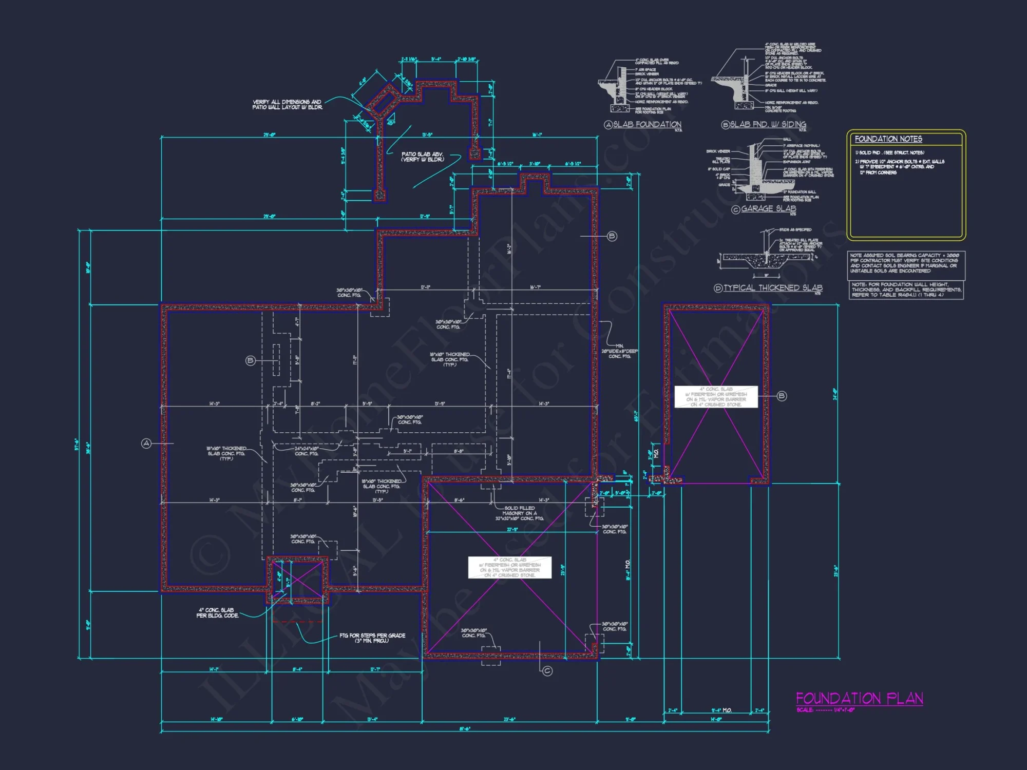 French Country house Plan