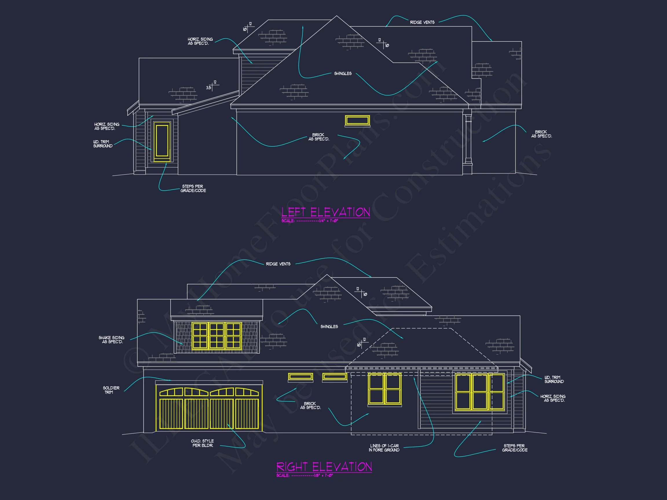 11-1771 HOUSE PLAN - French Country House Plan | Architectural Drafted Designs 3 Architectural Drafted Designs