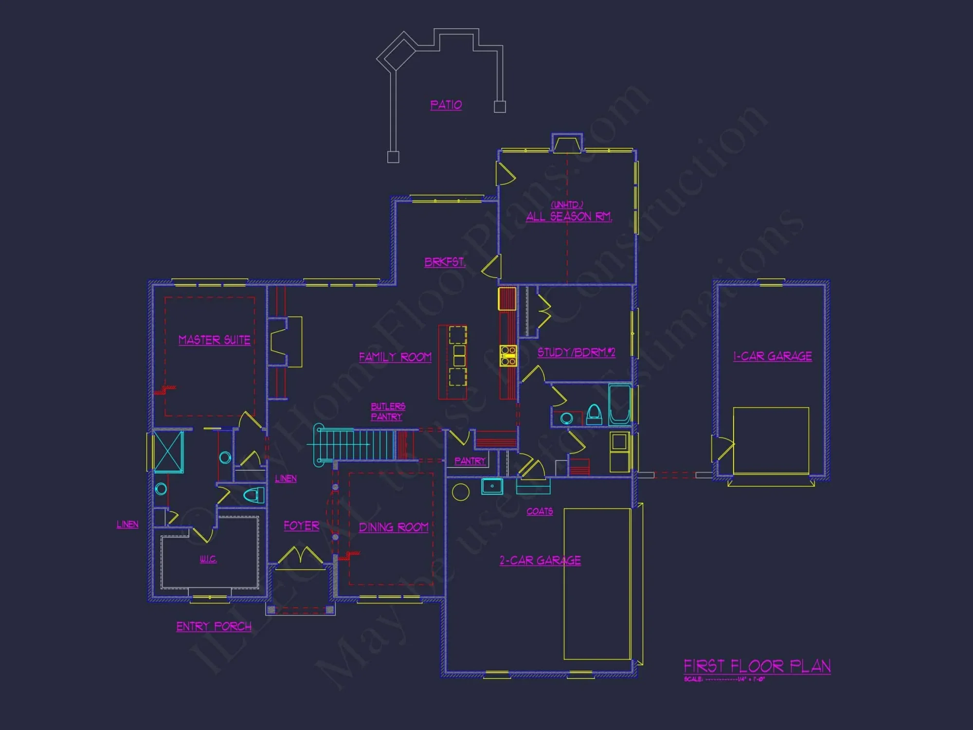 French Country house Plan