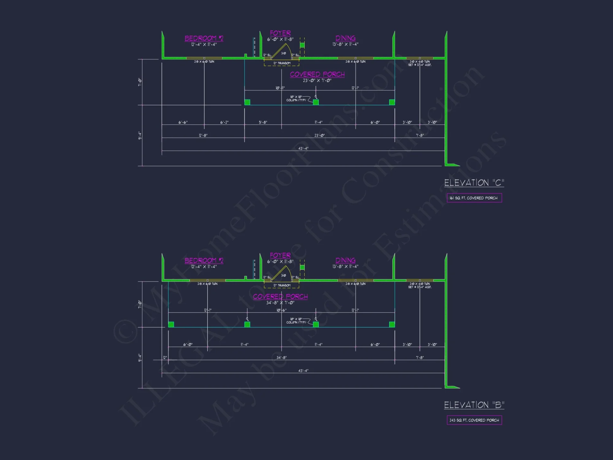 Craftsman house Plan: Floor Plan, CAD Designs & Blueprint
