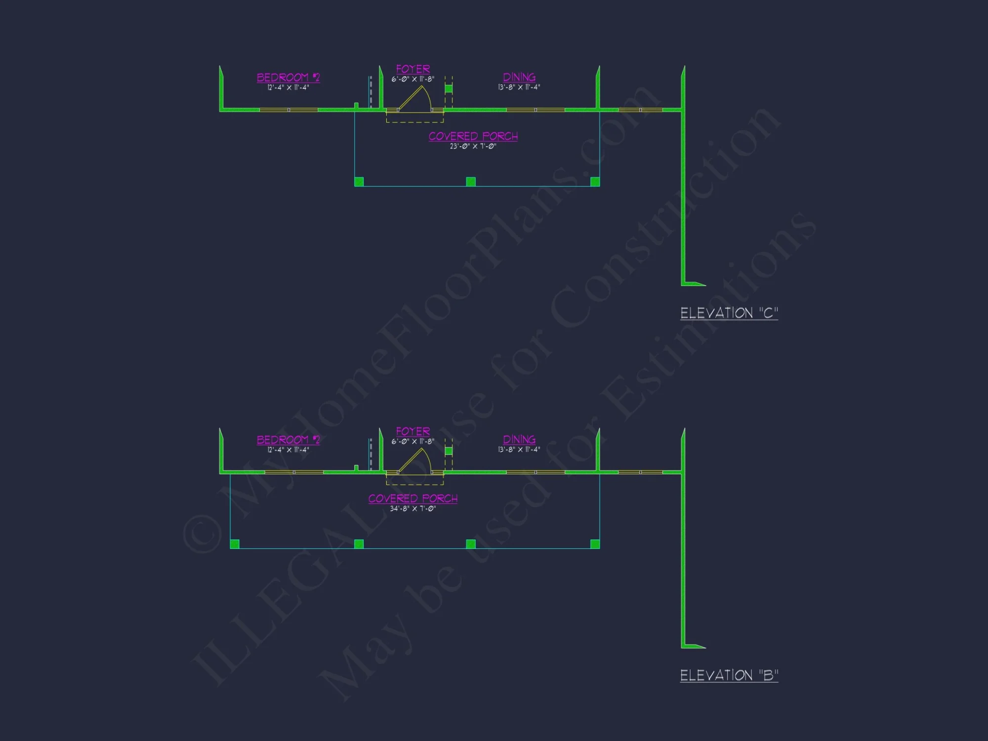 Craftsman house Plan: Floor Plan, CAD Designs & Blueprint
