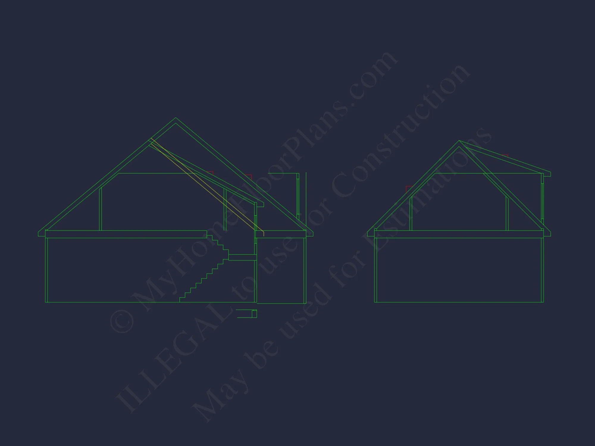 Craftsman house Plan: Floor Plan, CAD Designs & Blueprint