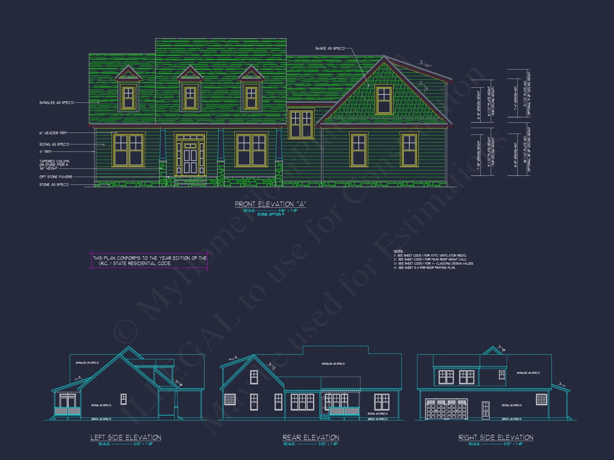 Craftsman house Plan: Floor Plan, CAD Designs & Blueprint