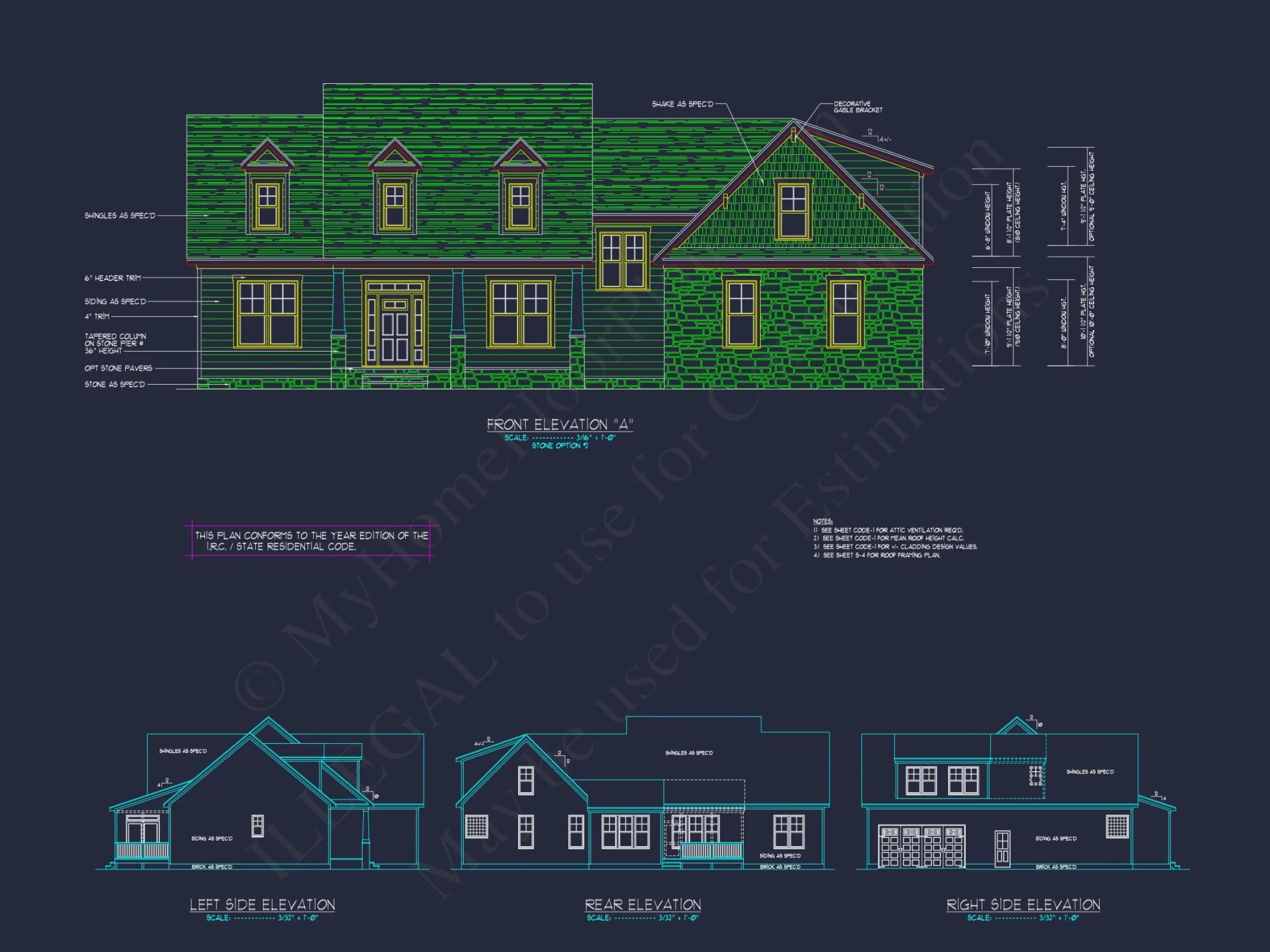 Craftsman house Plan: Floor Plan, CAD Designs & Blueprint
