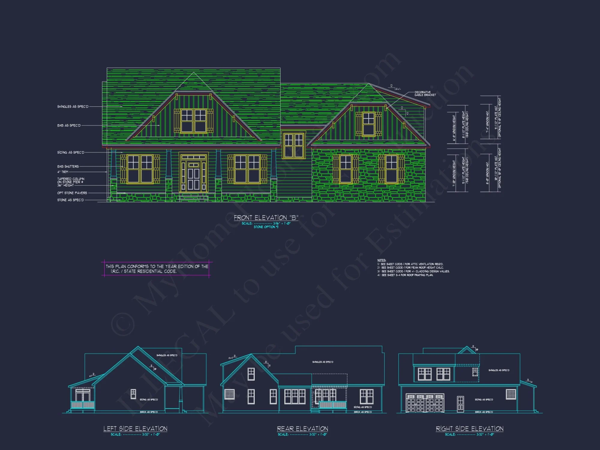 Craftsman house Plan: Floor Plan, CAD Designs & Blueprint