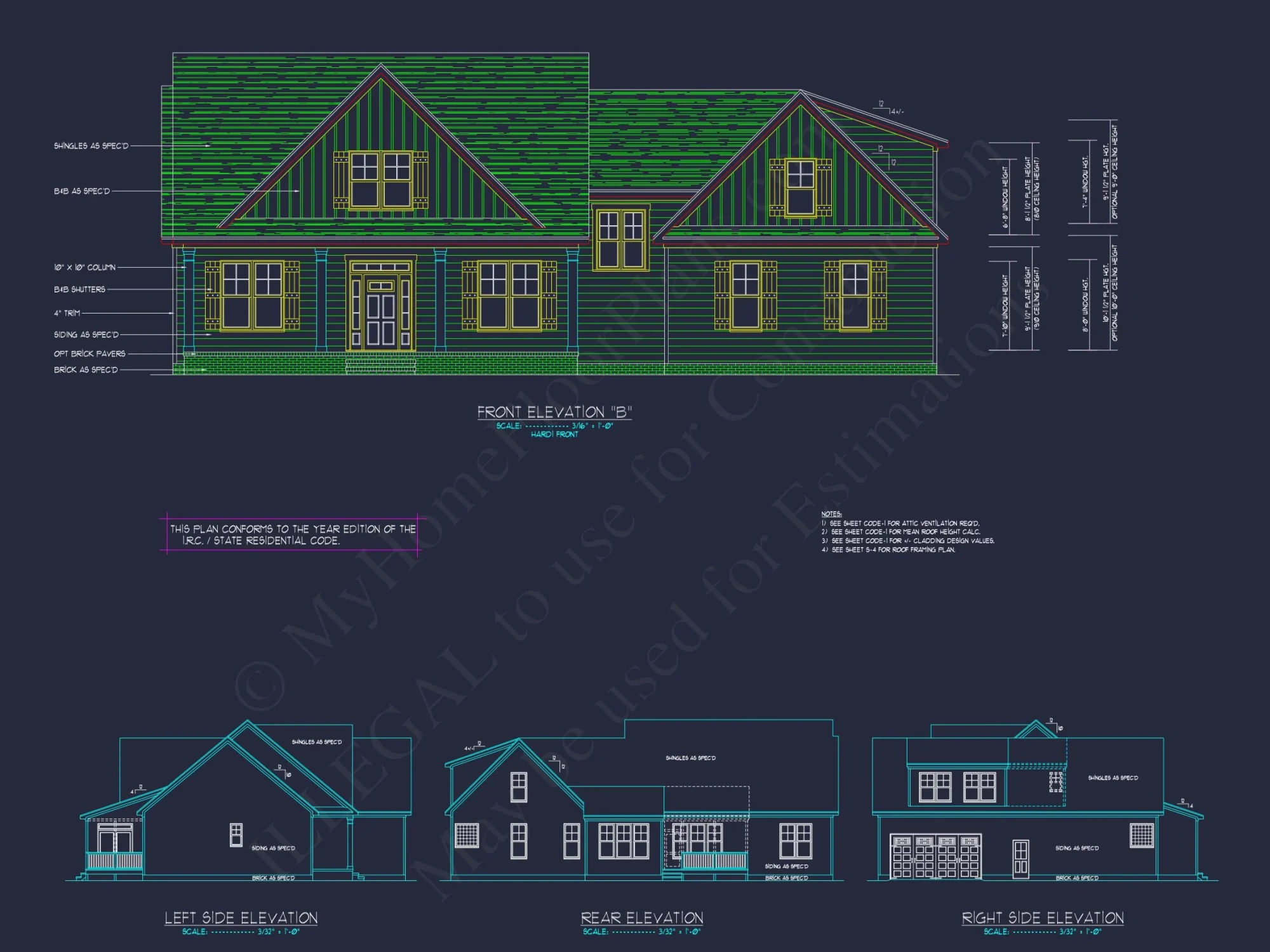 Craftsman house Plan: Floor Plan, CAD Designs & Blueprint
