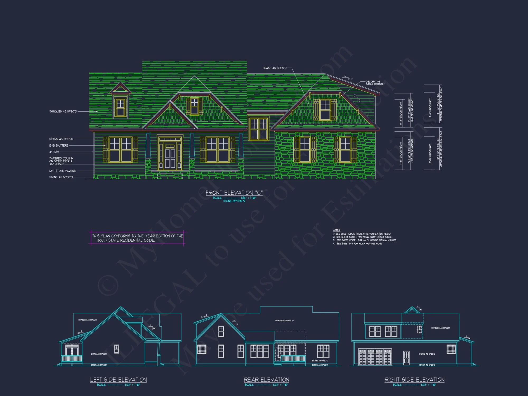 Craftsman house Plan: Floor Plan, CAD Designs & Blueprint